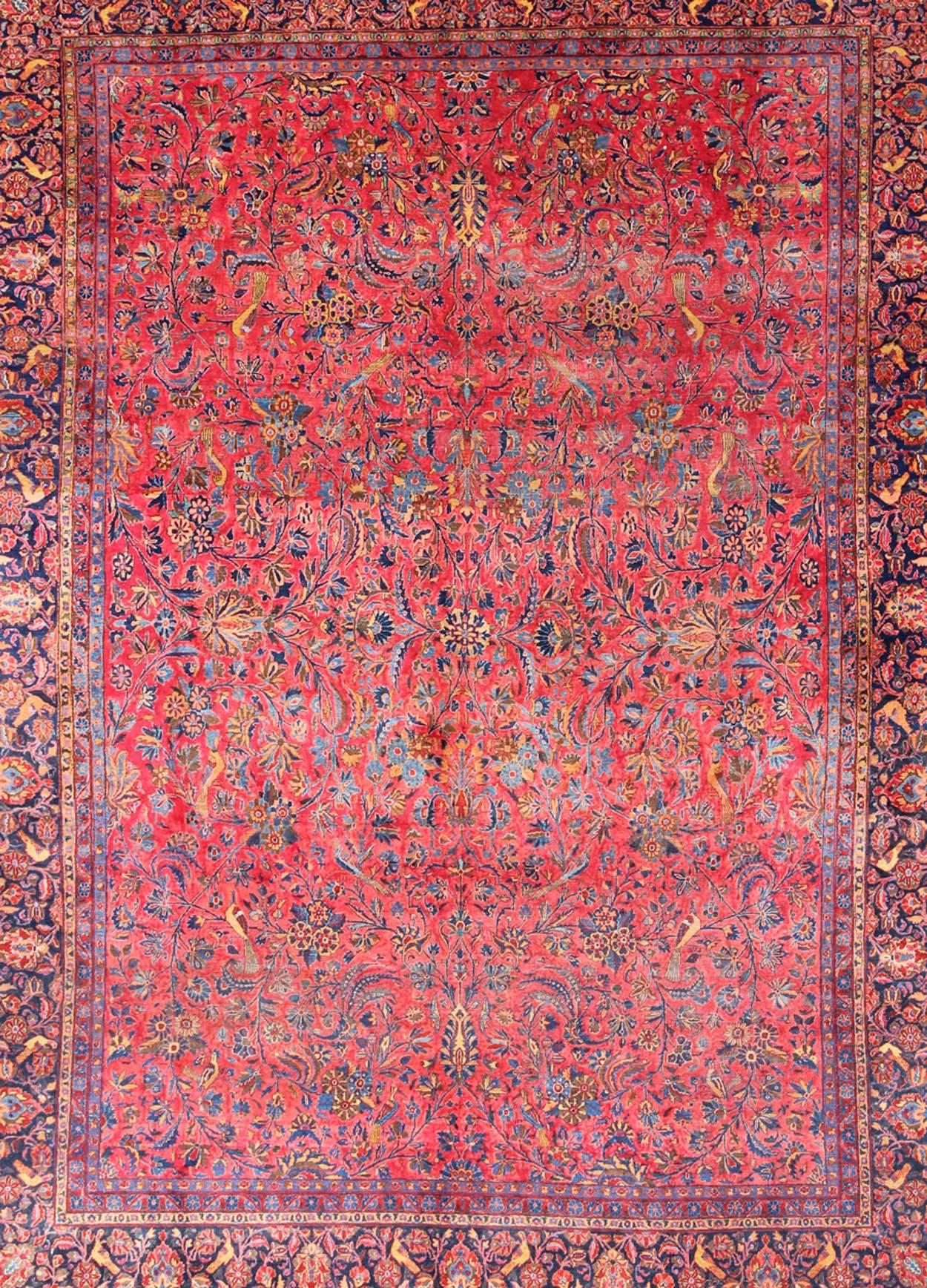 rugs bird pattern