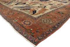 Tapis persan Serapi ancien des années 1880, 11'04 x 15'05