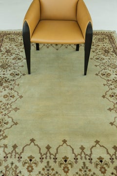 Antique Persian Amritsar Open Field Rug