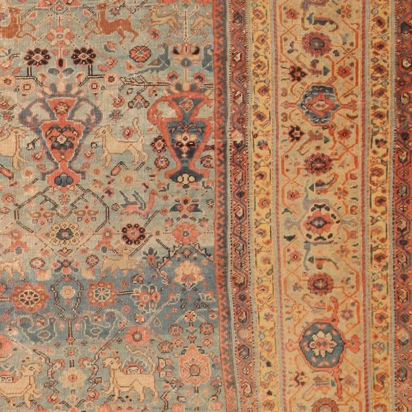 Antique Persian Sultanabad Rug. 12 ft 8 in x 16 ft For Sale 4