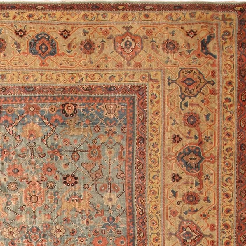 Antique Persian Sultanabad Rug. 12 ft 8 in x 16 ft In Good Condition For Sale In New York, NY