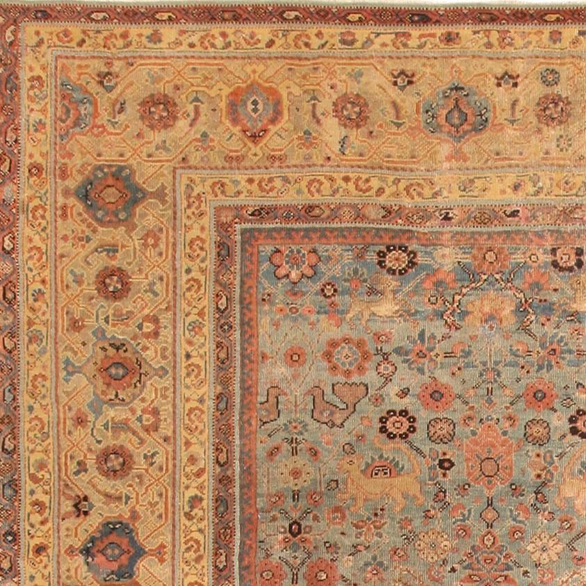 Antiker persischer Sultanabad-Teppich aus Sultanabad. 12 ft 8 in x 16 ft (19. Jahrhundert) im Angebot