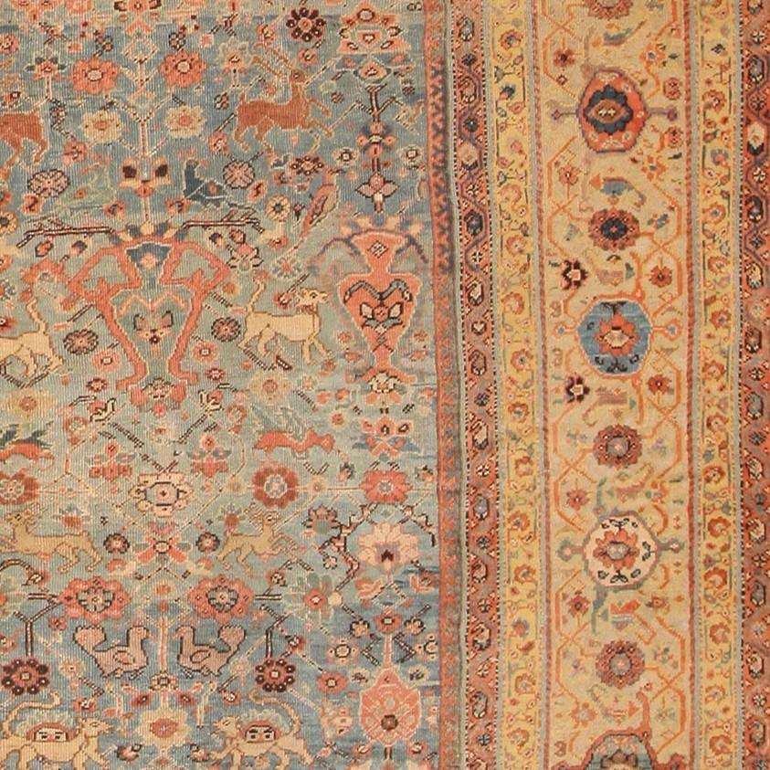 Antiker persischer Sultanabad-Teppich aus Sultanabad. 12 ft 8 in x 16 ft (Wolle) im Angebot