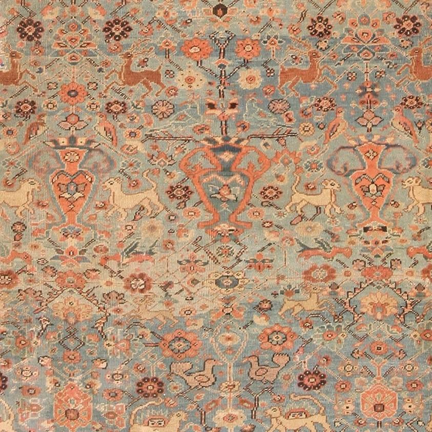 Antiker persischer Sultanabad-Teppich aus Sultanabad. 12 ft 8 in x 16 ft im Angebot 1