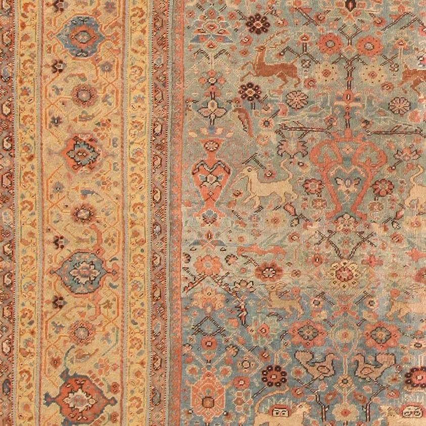 Antiker persischer Sultanabad-Teppich aus Sultanabad. 12 ft 8 in x 16 ft im Angebot 2