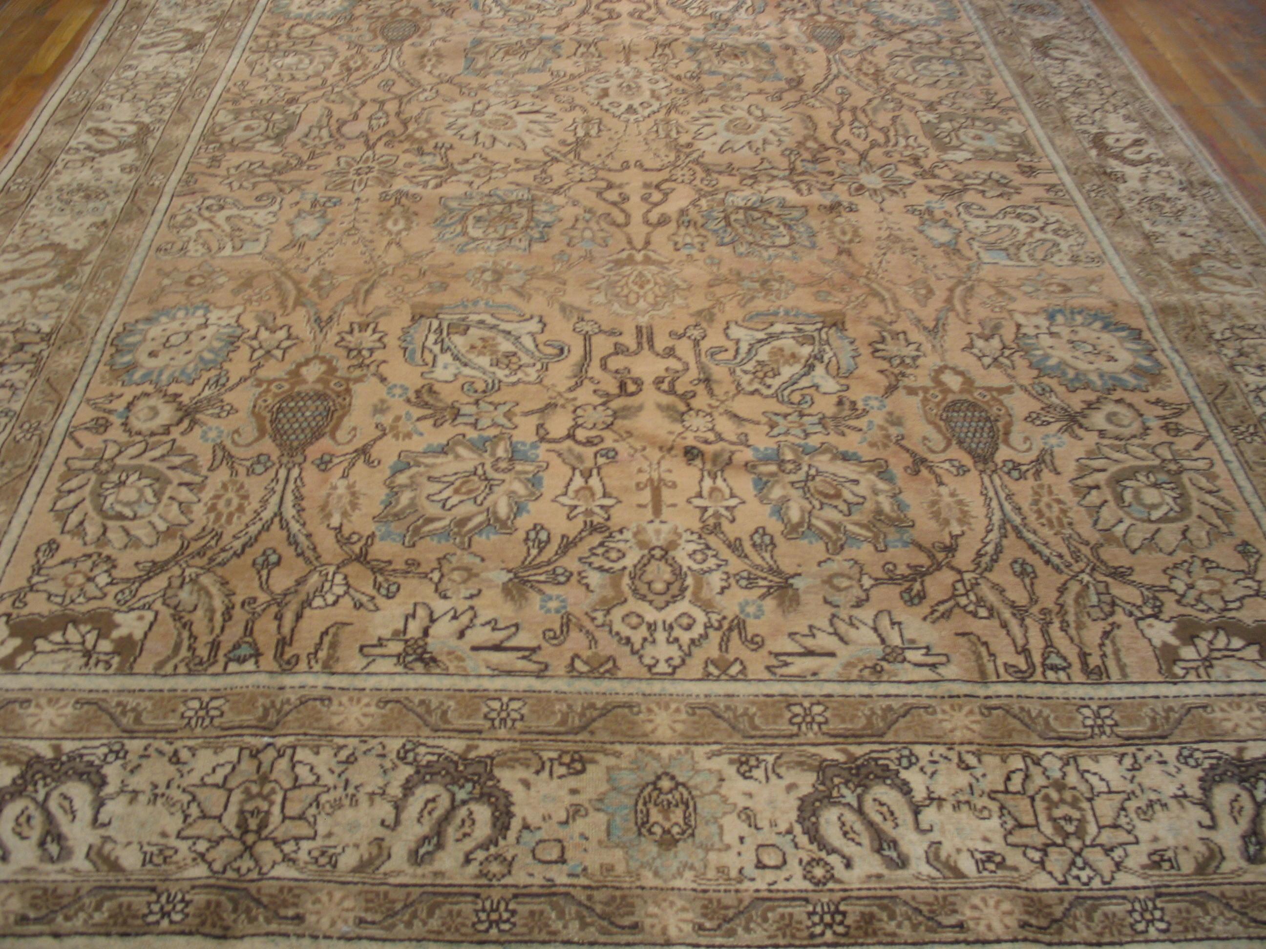 Mid-20th Century 1930s Persian Tabriz Carpet ( 8'5