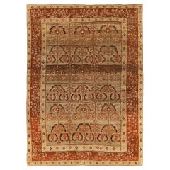 Antiker persischer Teppich im Art-déco-Design
