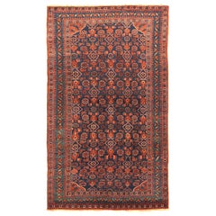 Antique Persian Area Rug Art Deco Design