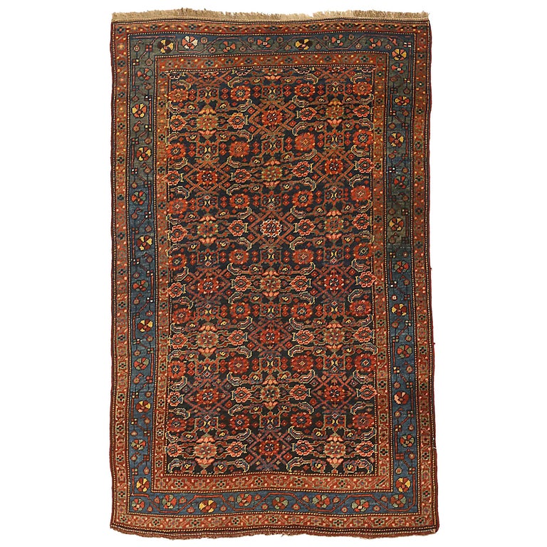 Antique Persian Area Rug Art Deco Design For Sale at 1stDibs