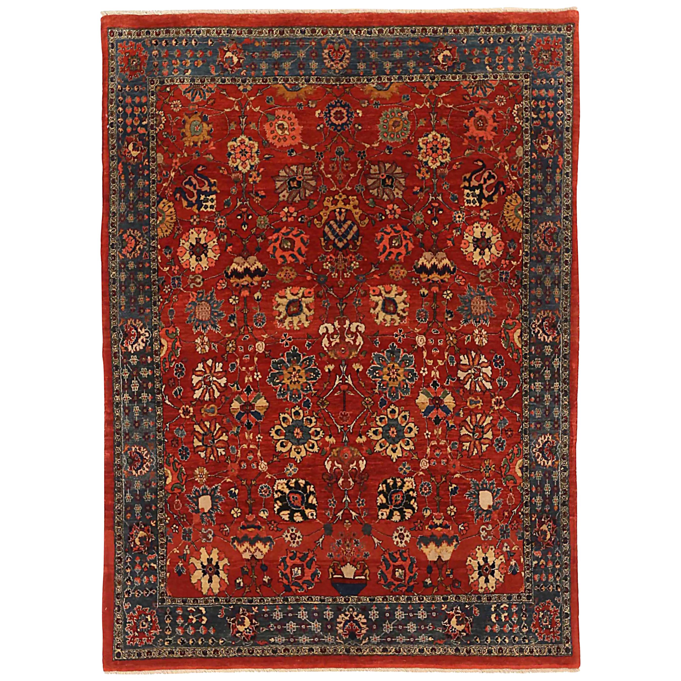 Antiker persischer Teppich im Art-déco-Design im Angebot