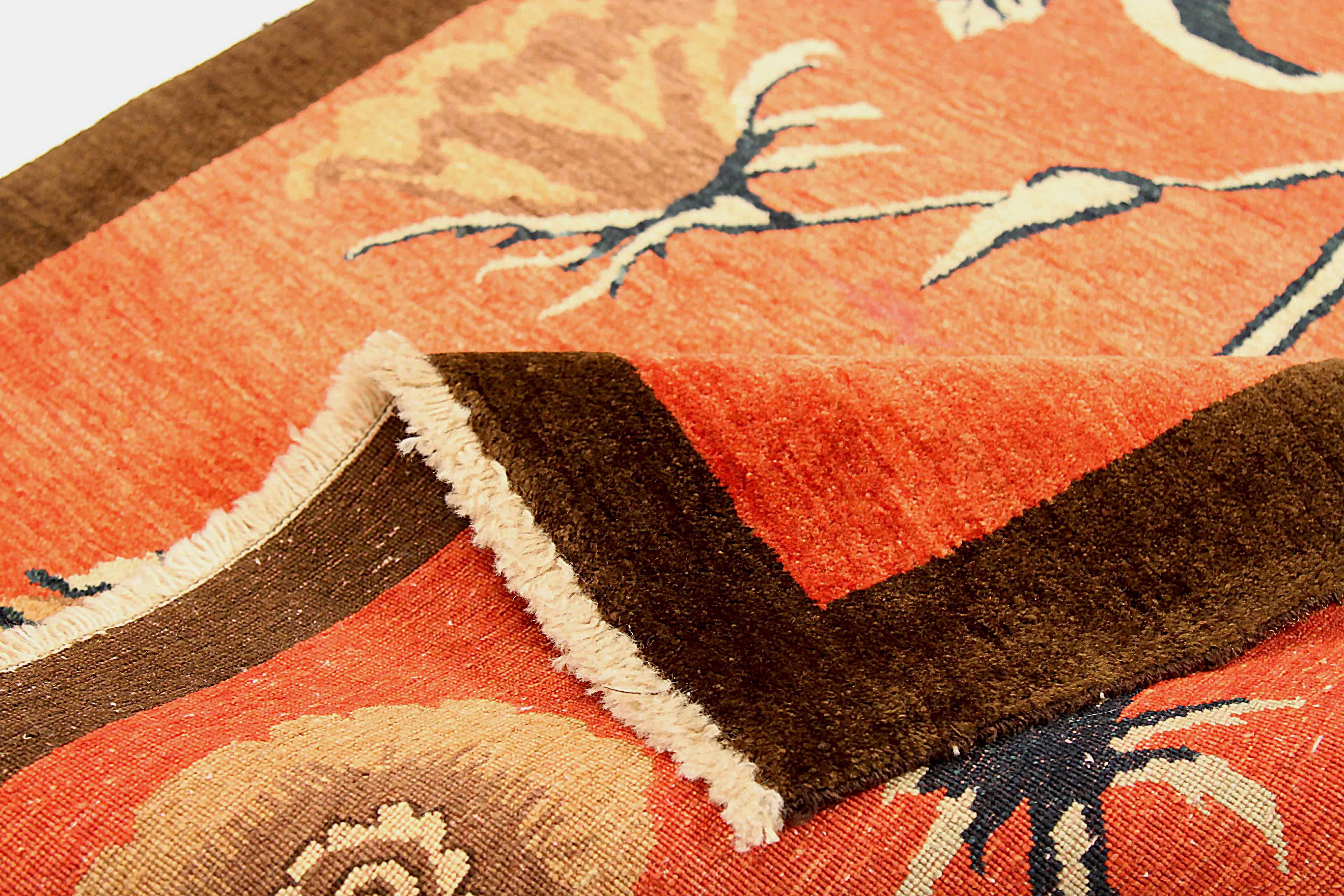 Antiker persischer Teppich im Art-déco-Design (Persisch) im Angebot