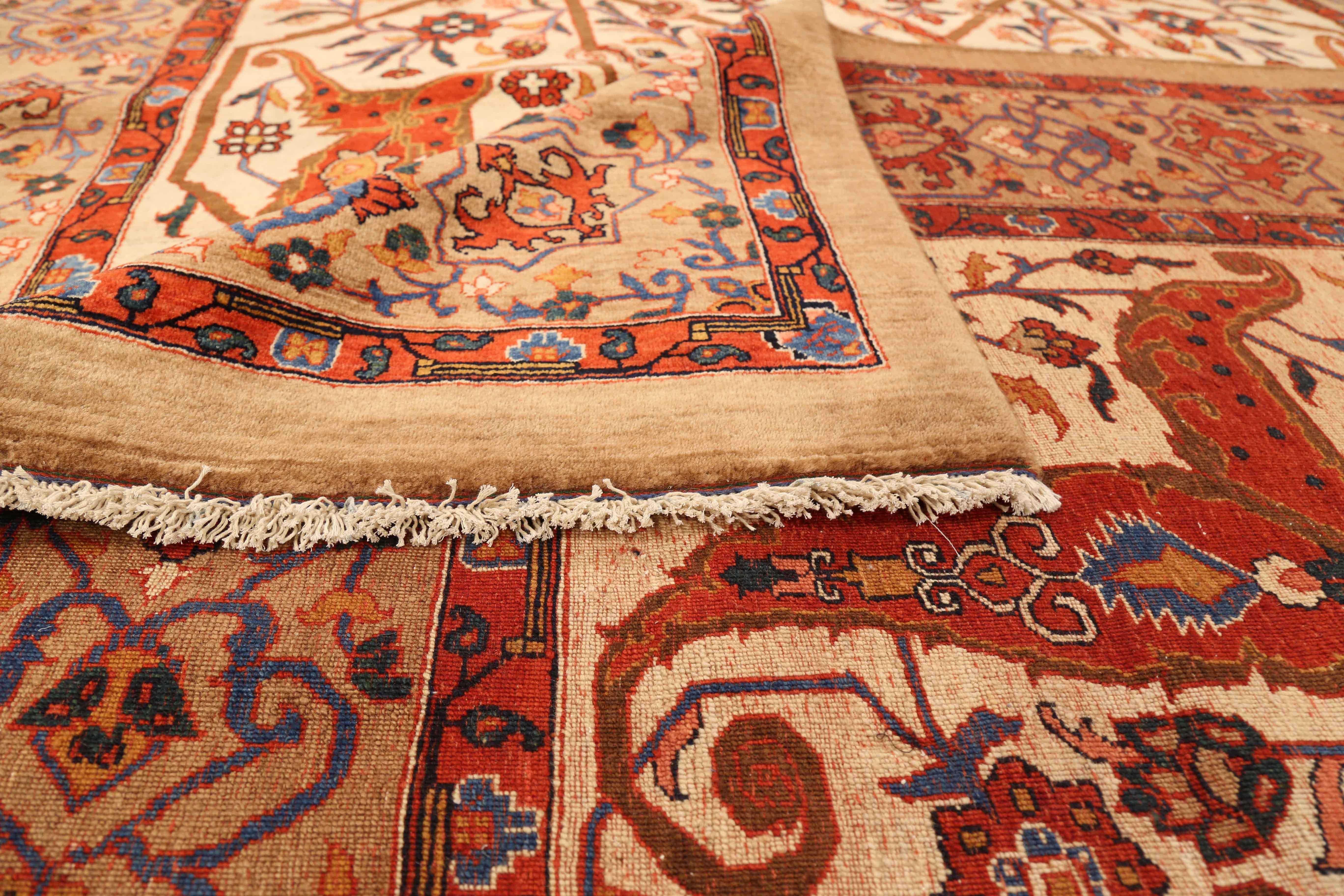 Antiker persischer Teppich im Art-déco-Design (Persisch) im Angebot