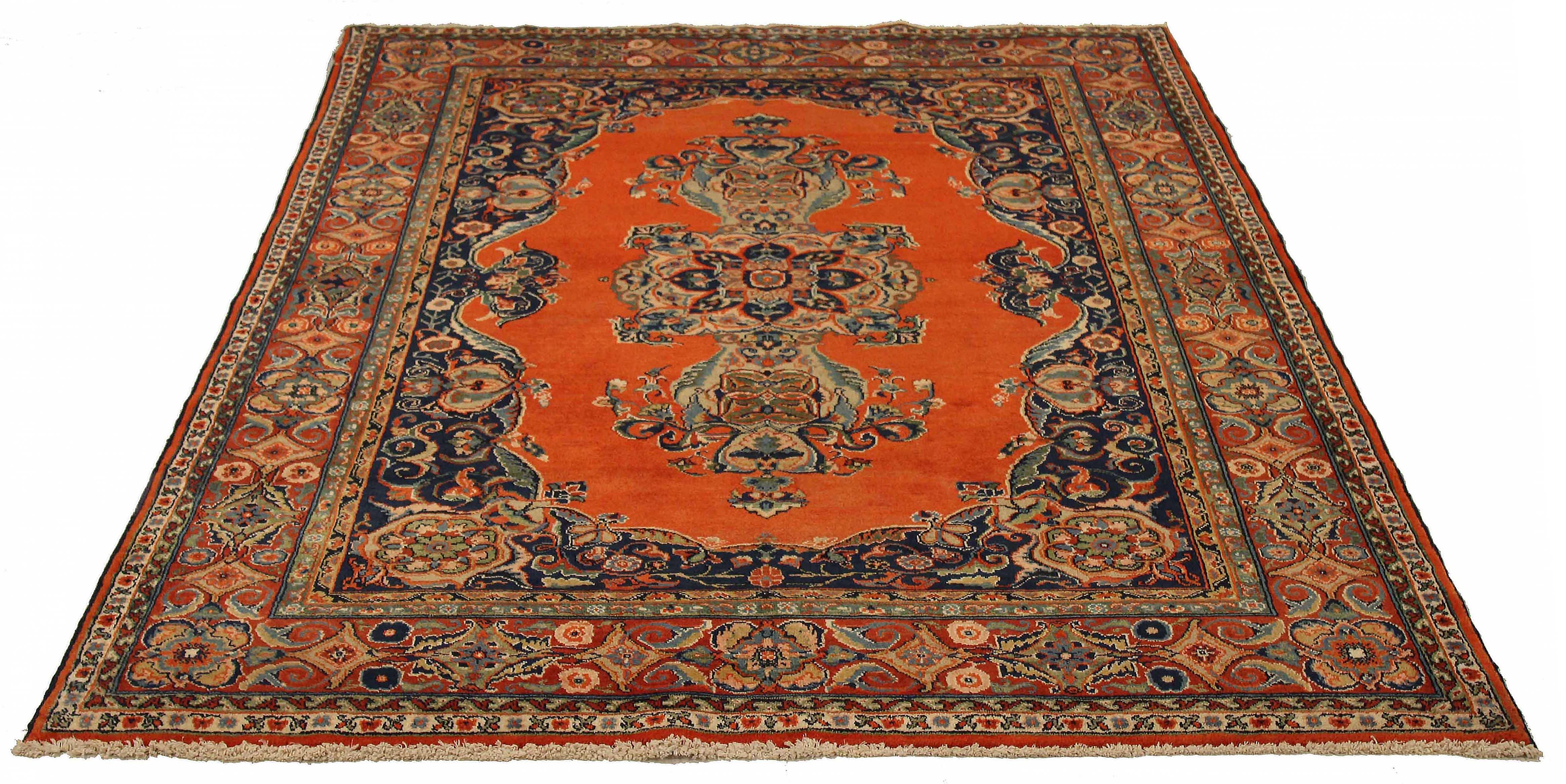 Antique Persian area rug handwoven from the finest sheep’s wool. It’s colored with all-natural vegetable dyes that are safe for humans and pets. It’s a traditional Azarbaijan design handwoven by expert artisans. It’s a lovely area rug that can be