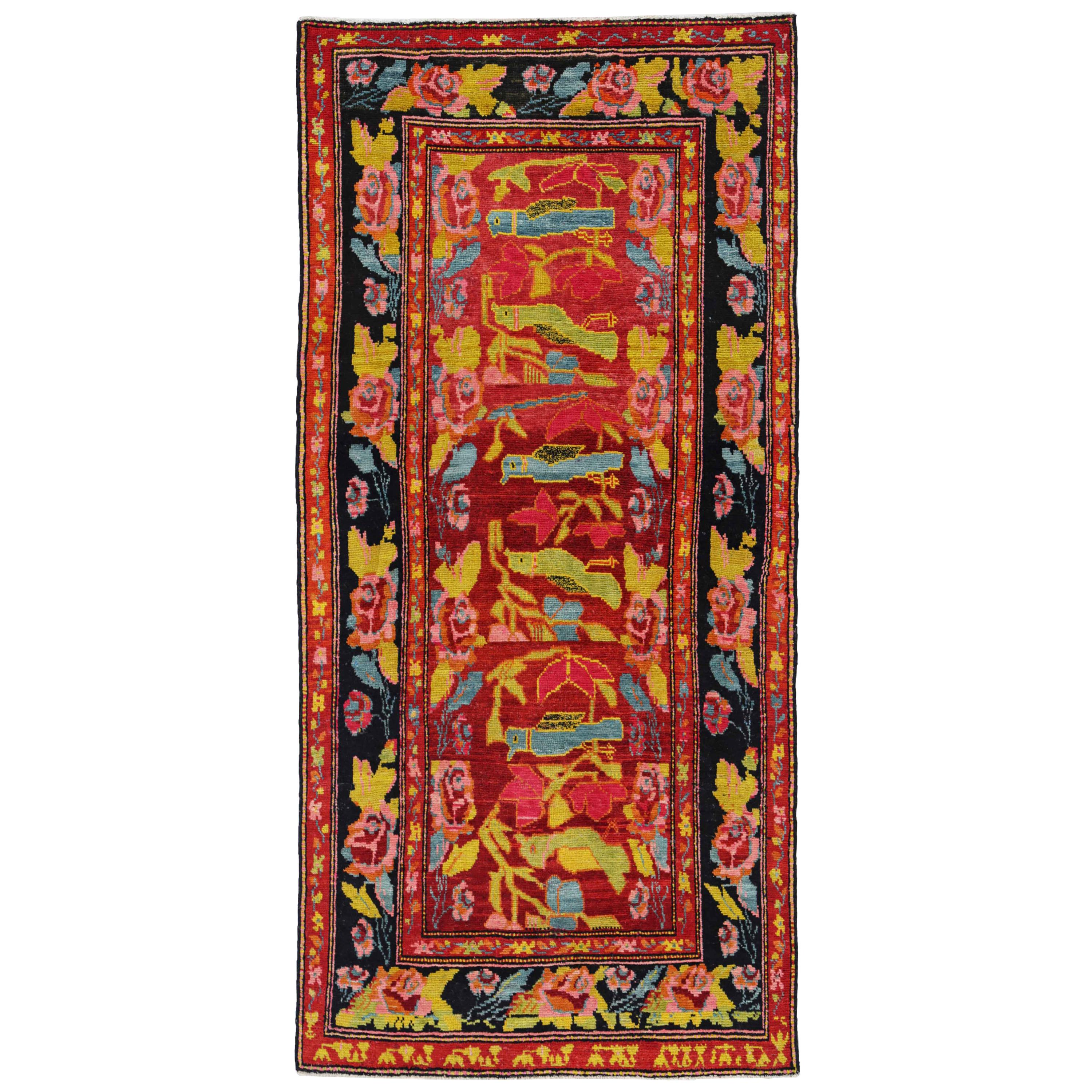 Antique Persian Area Rug Azerbaijan Design