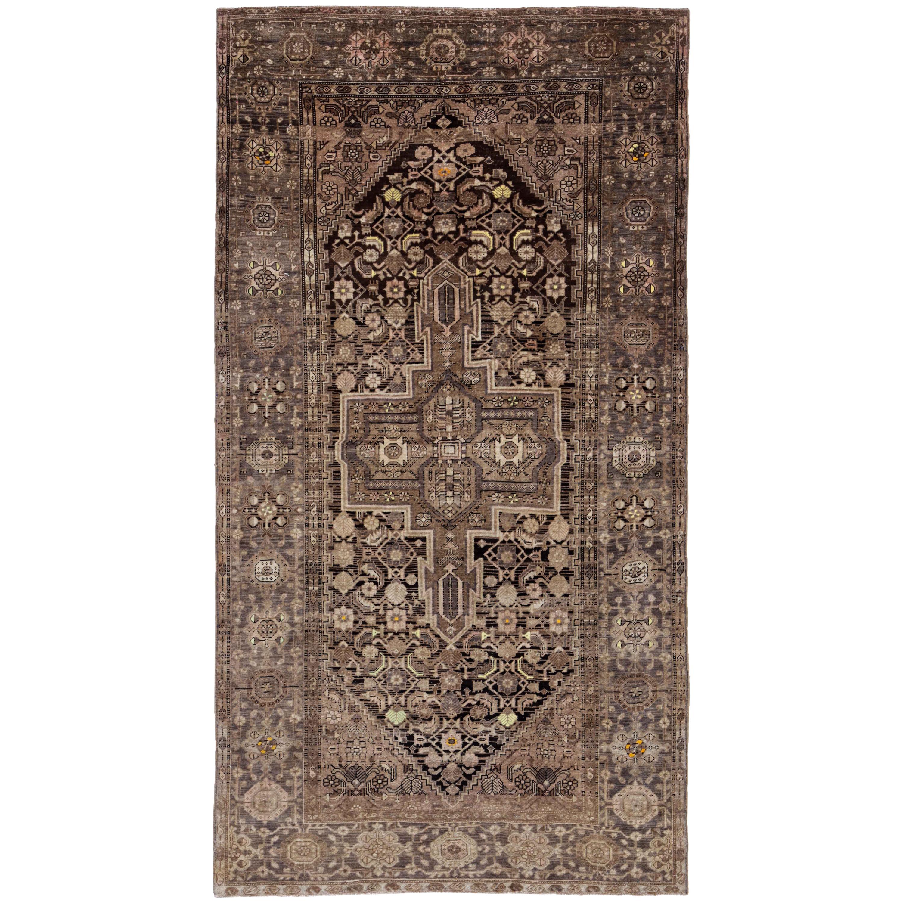 Antique Persian Area Rug Azerbaijan Design