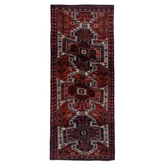 Vintage Persian Area Rug Azerbaijan Design
