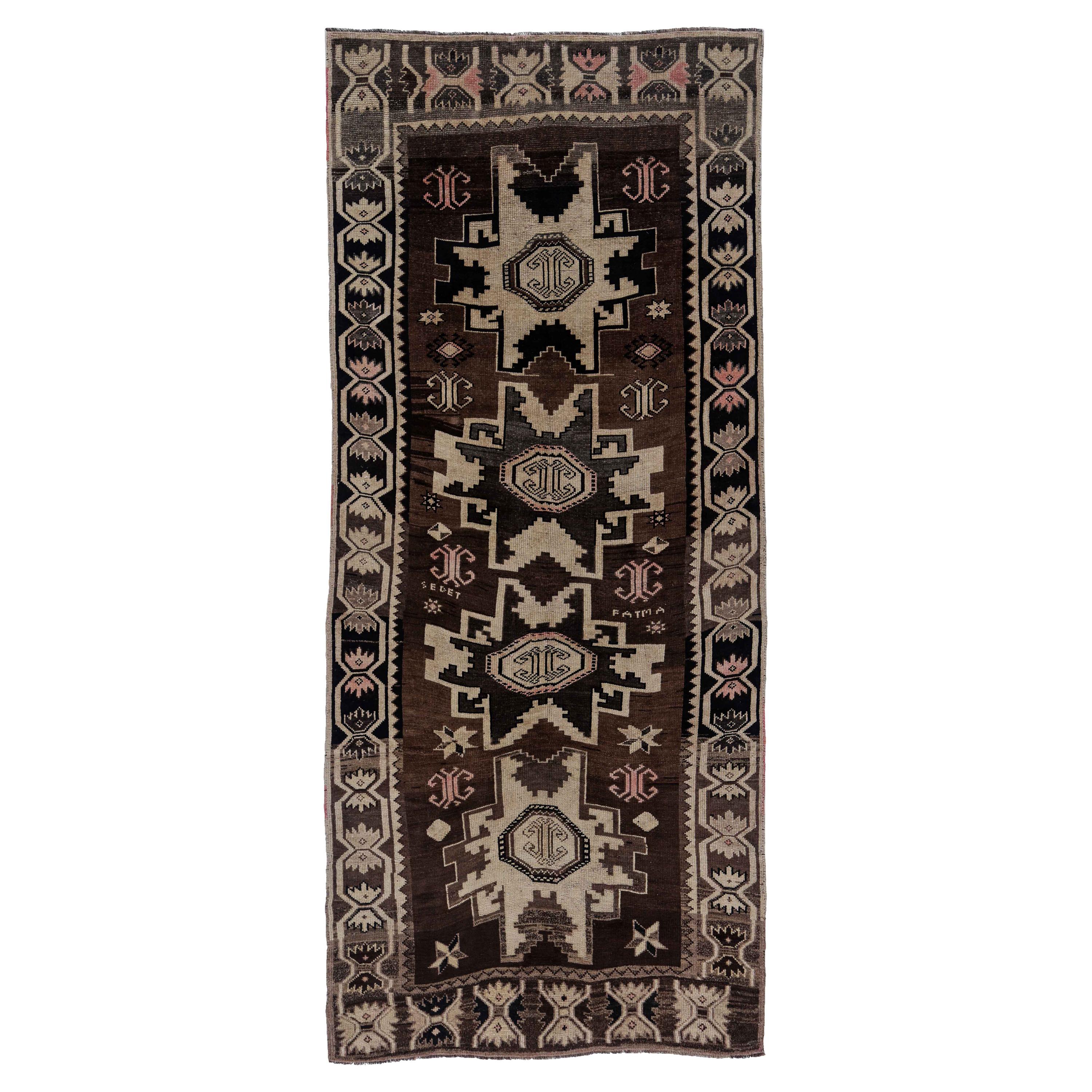 Antique Persian Area Rug Azerbaijan Design