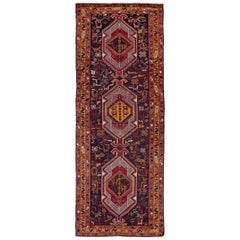 Vintage Persian Area Rug Azerbaijan Design