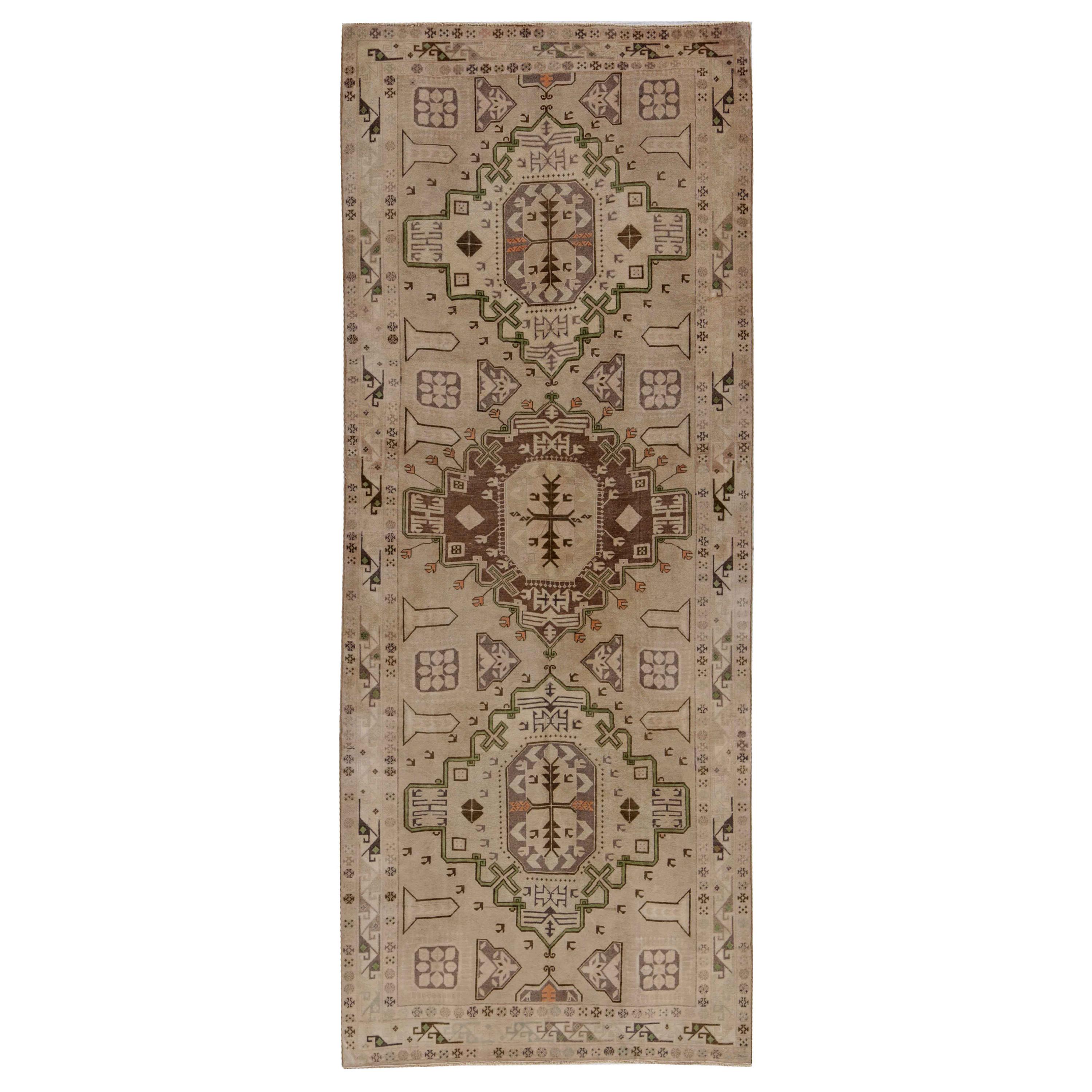 Antique Persian Area Rug Azerbaijan Design