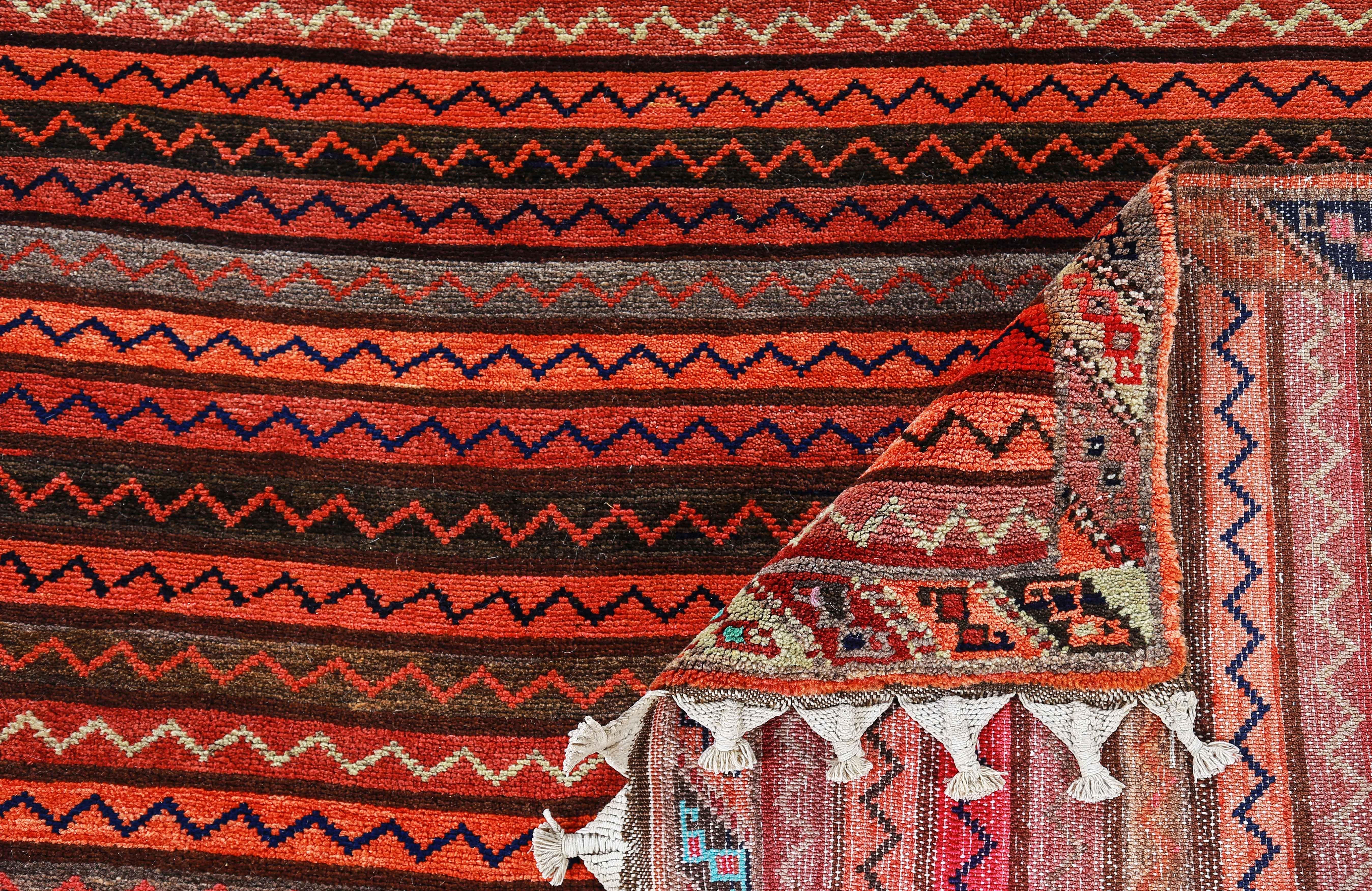 Wool Antique Persian Area Rug Azerbaijan Design For Sale