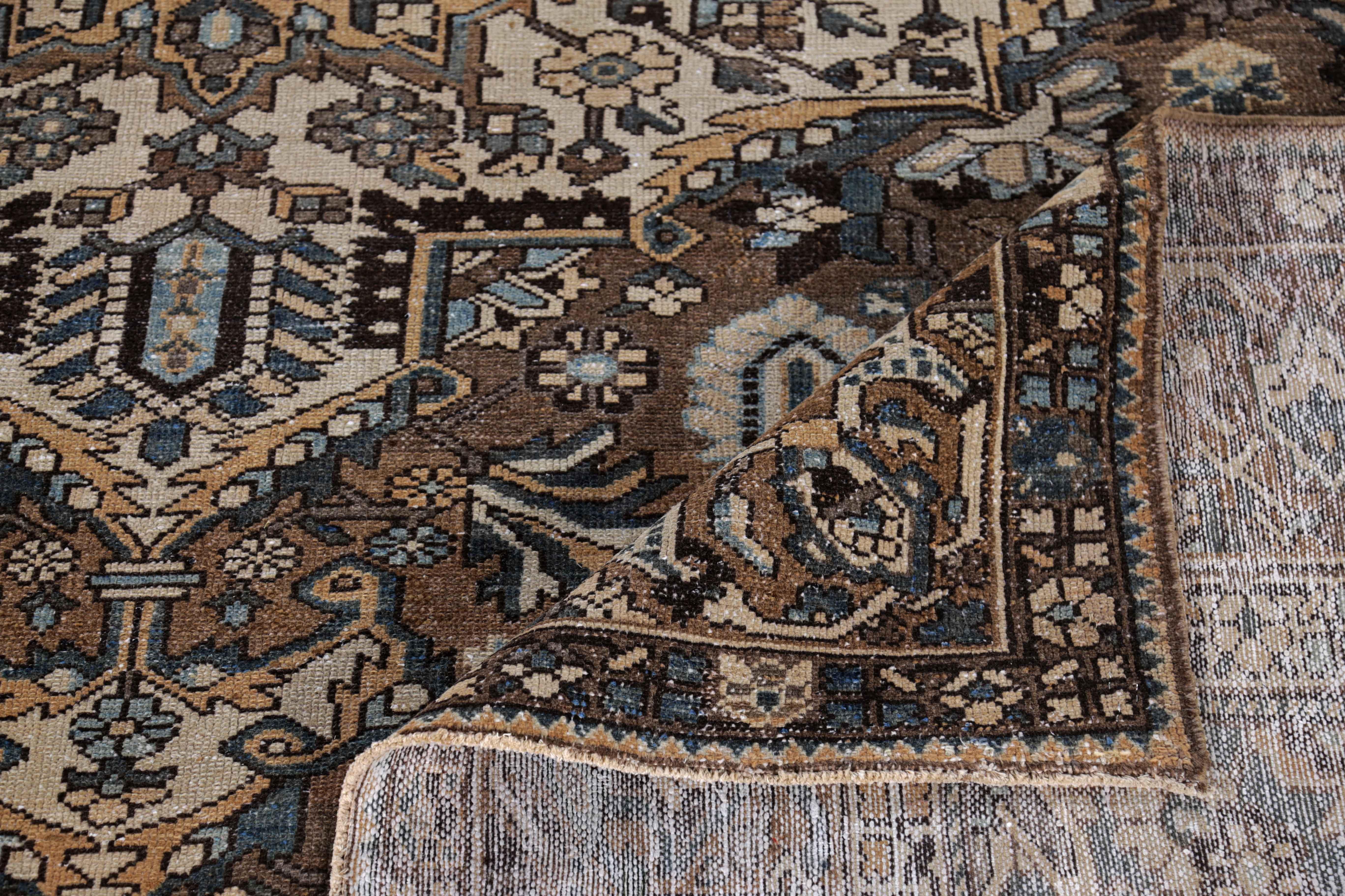 Antique Persian Area Rug Bakhtiar Design For Sale 3