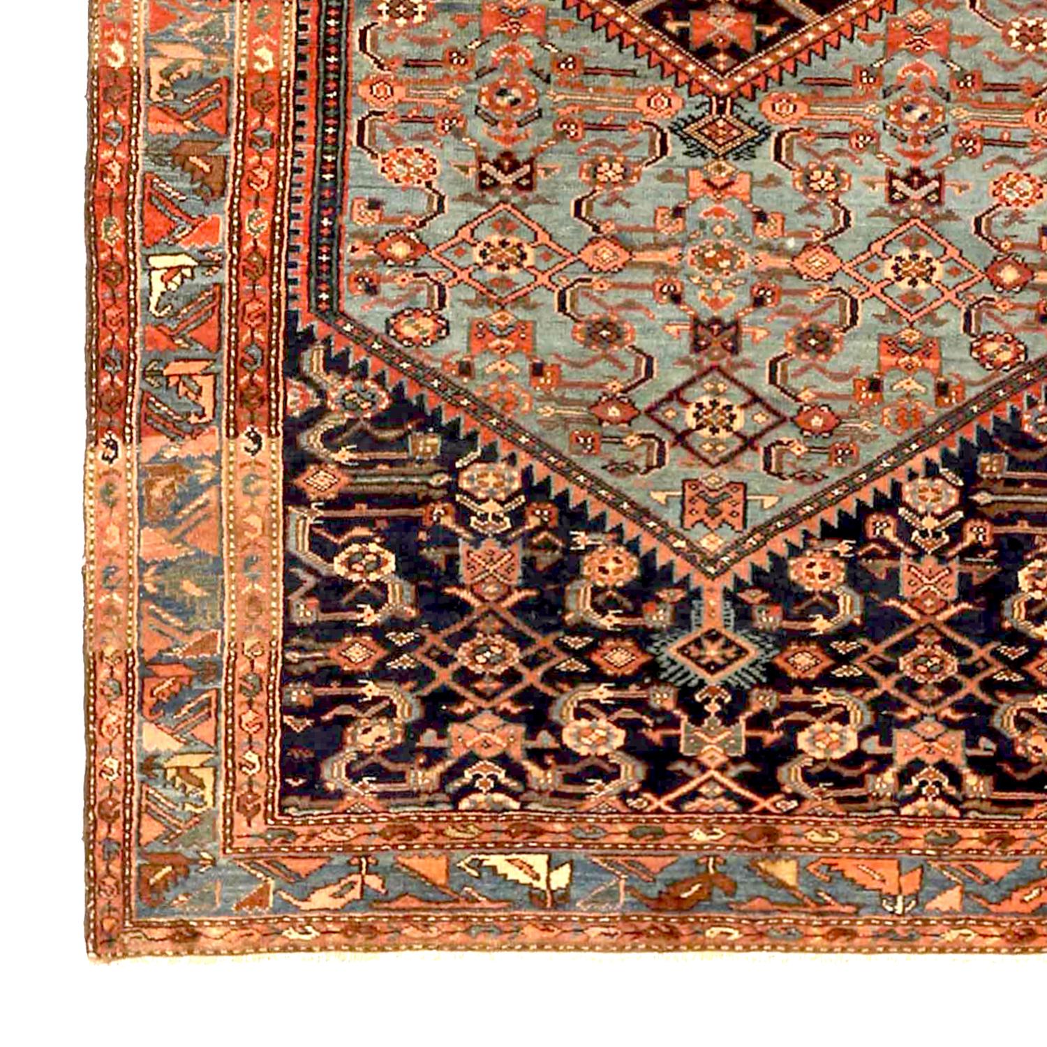 Other Antique Persian Area Rug Bakhtiar Design For Sale