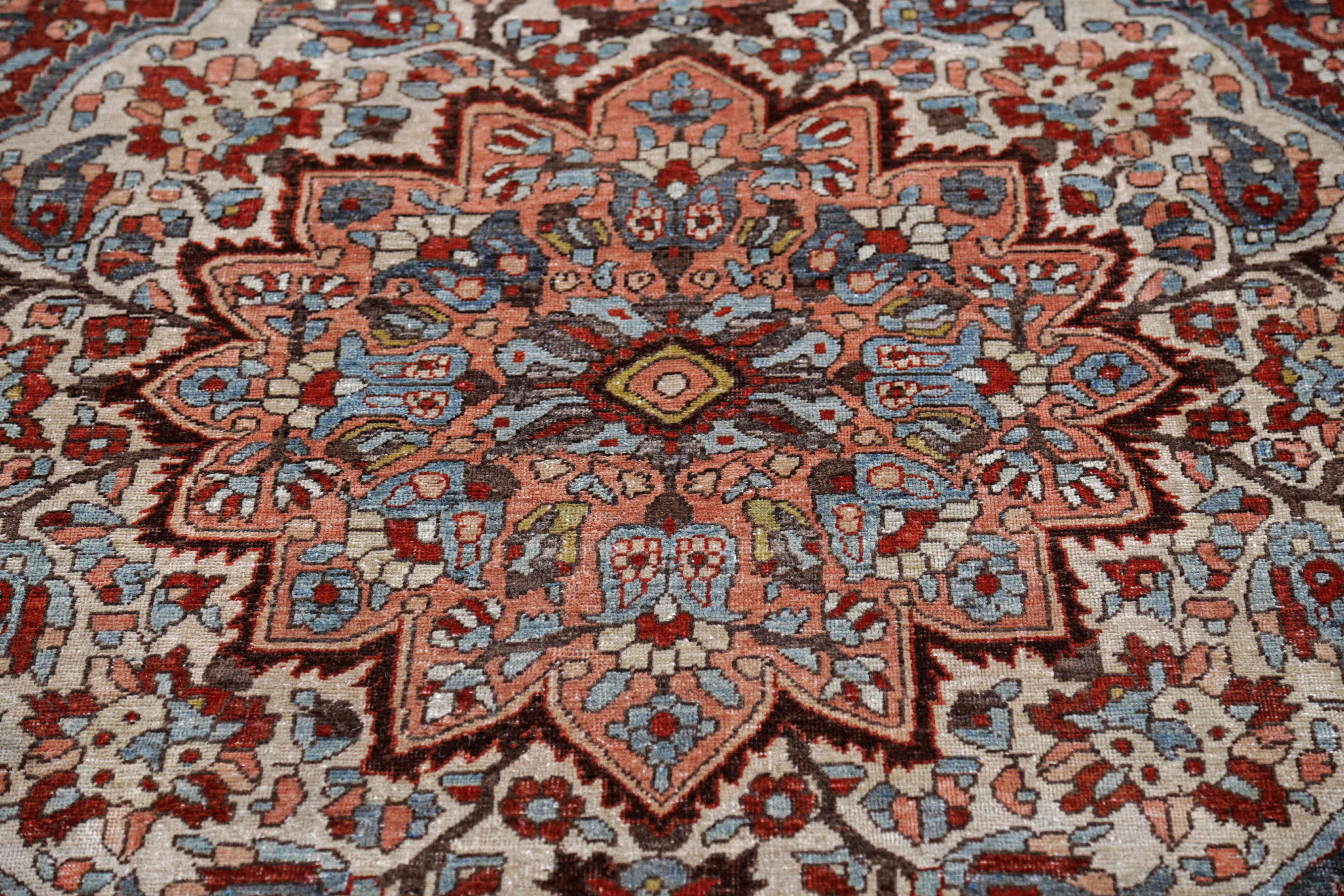 Other Antique Persian Area Rug Bakhtiar Design For Sale