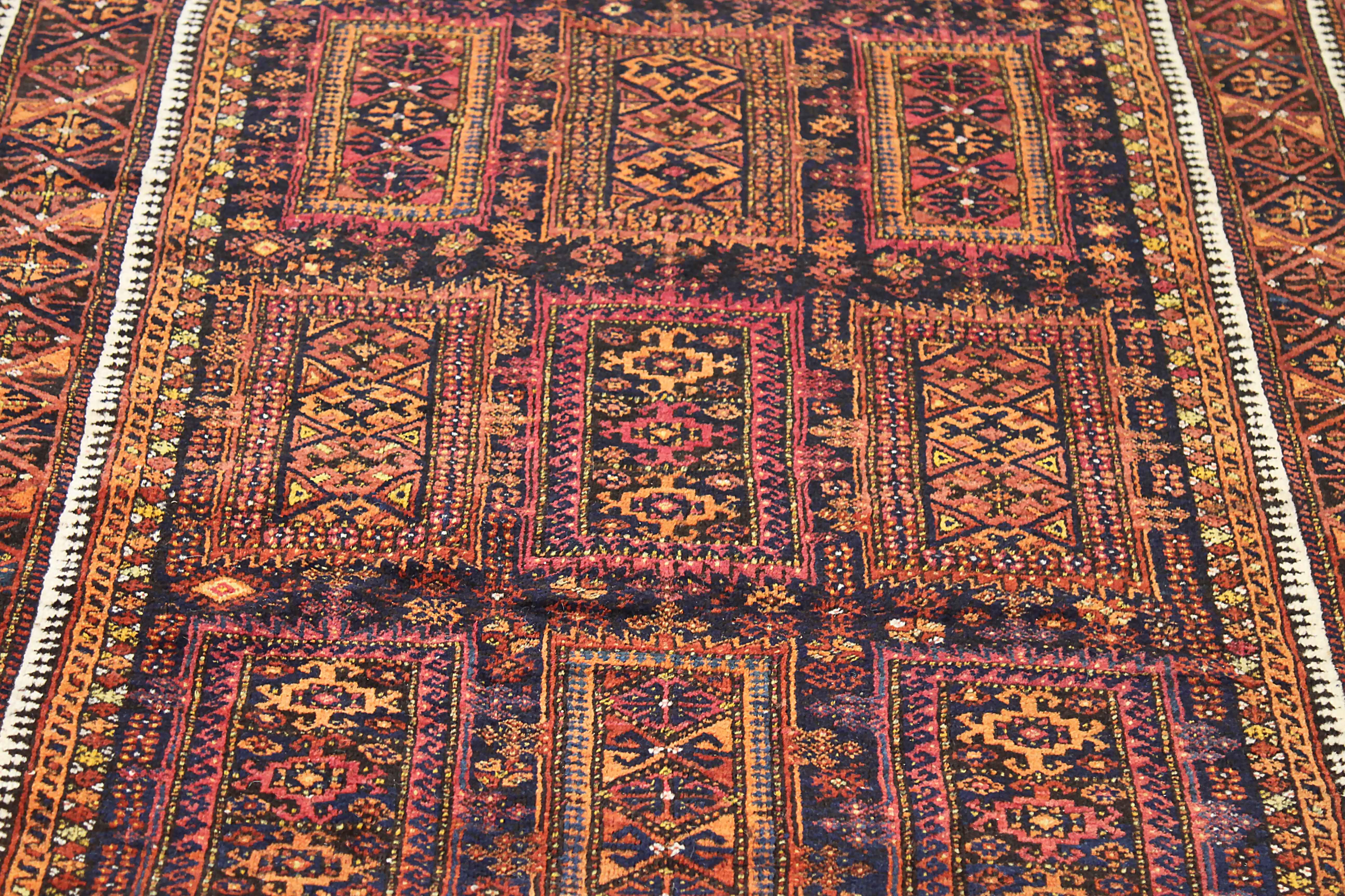 Other Antique Persian Area Rug Balouch Design For Sale