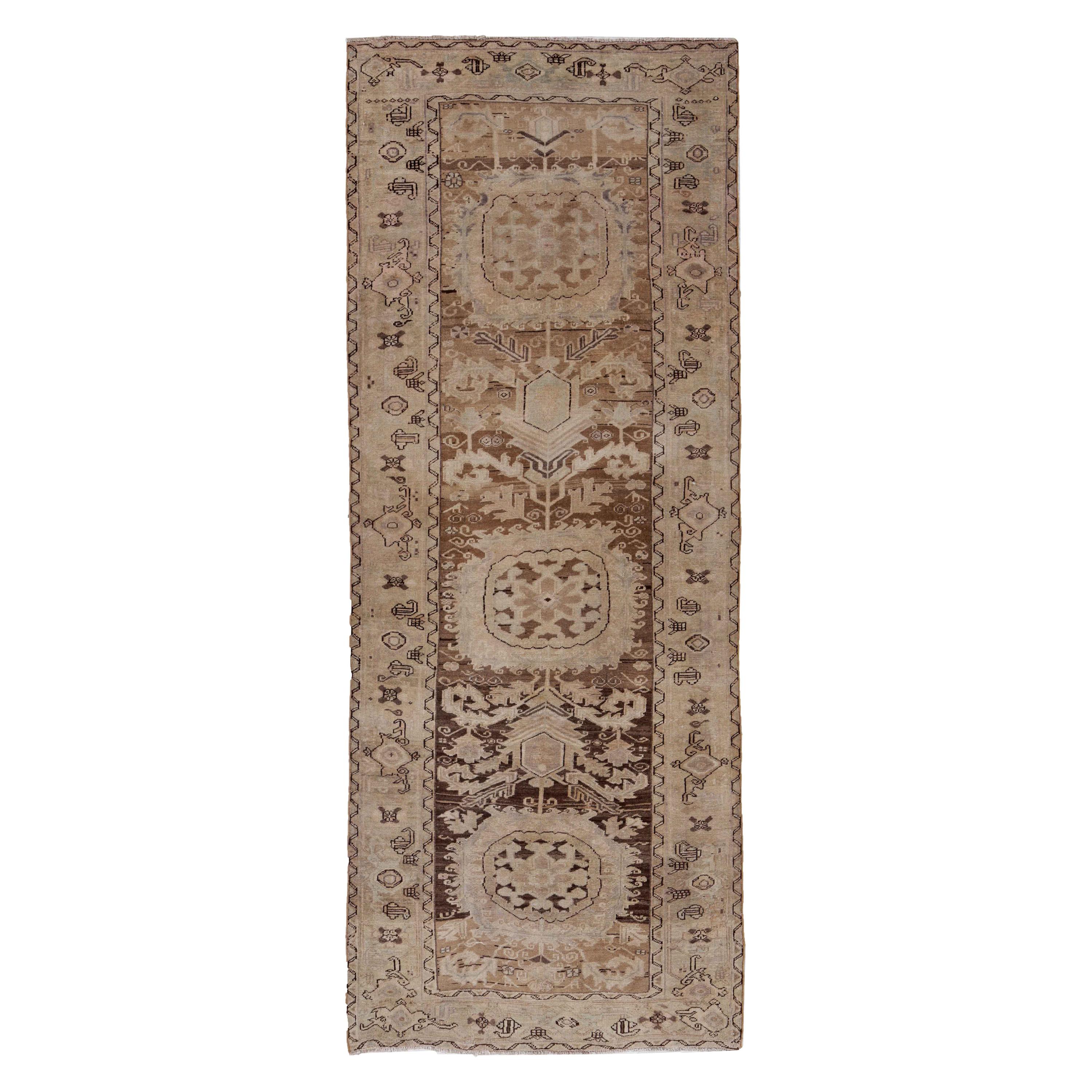 Antique Persian Area Rug Bijar Design For Sale