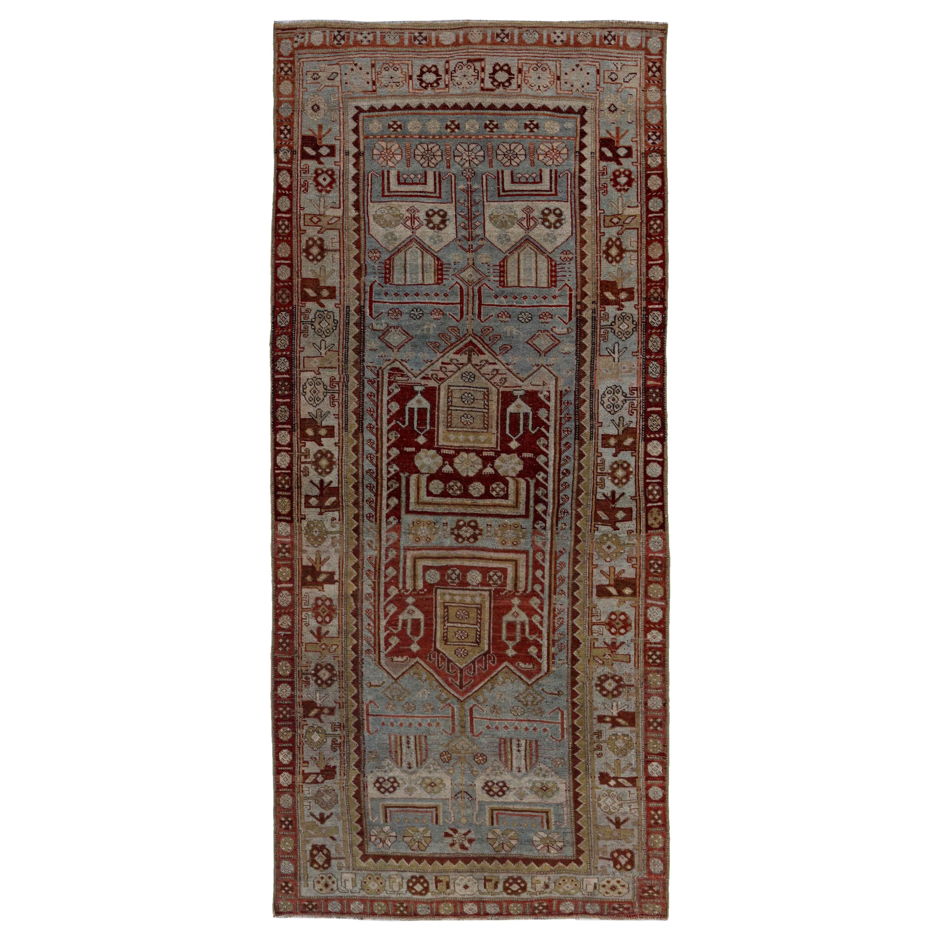 Antique Persian Area Rug Bijar Design