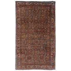 Antique Persian Area Rug Bijar Design