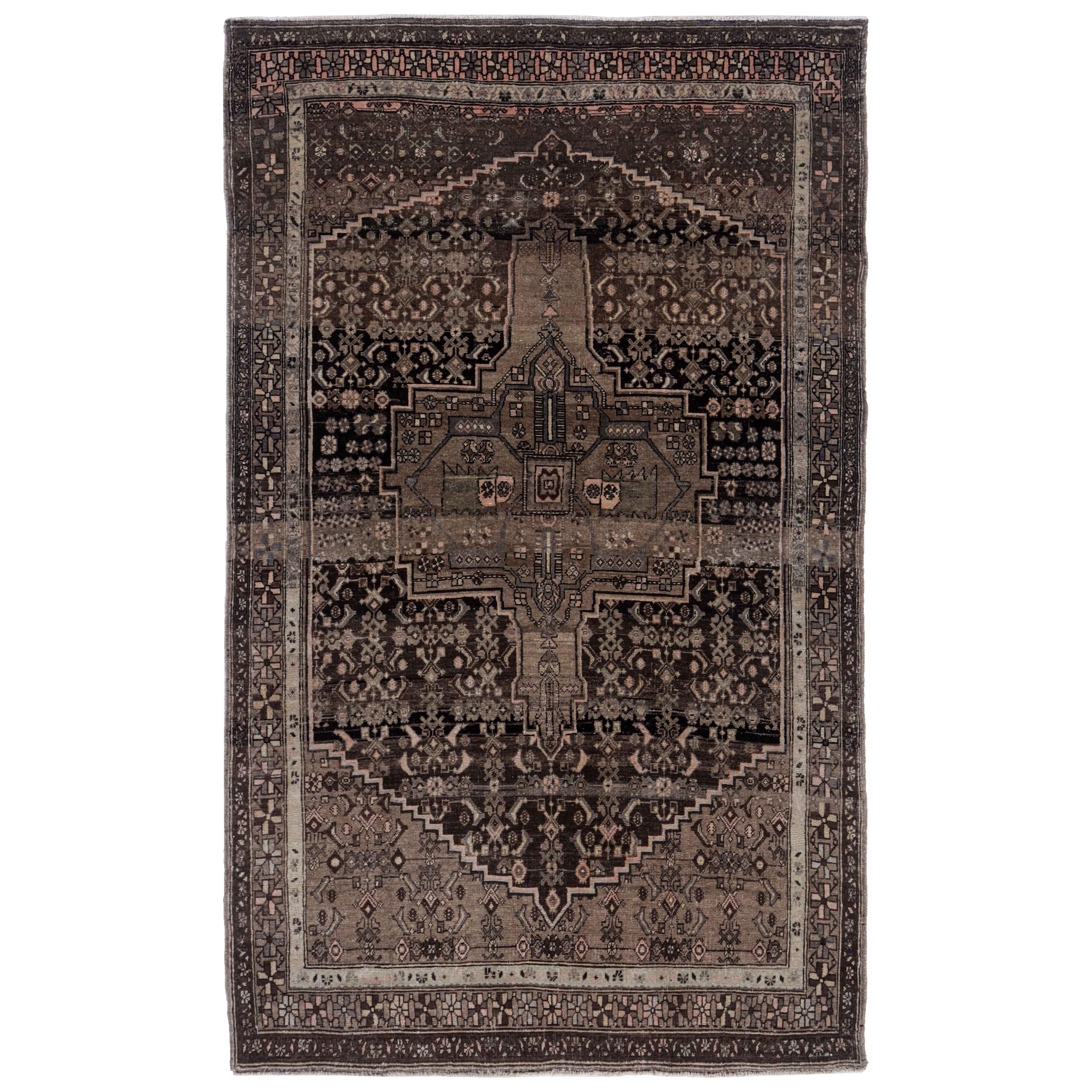 Antique Persian Area Rug Bijar Design