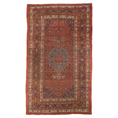 Antique Persian Area Rug Bijar Design