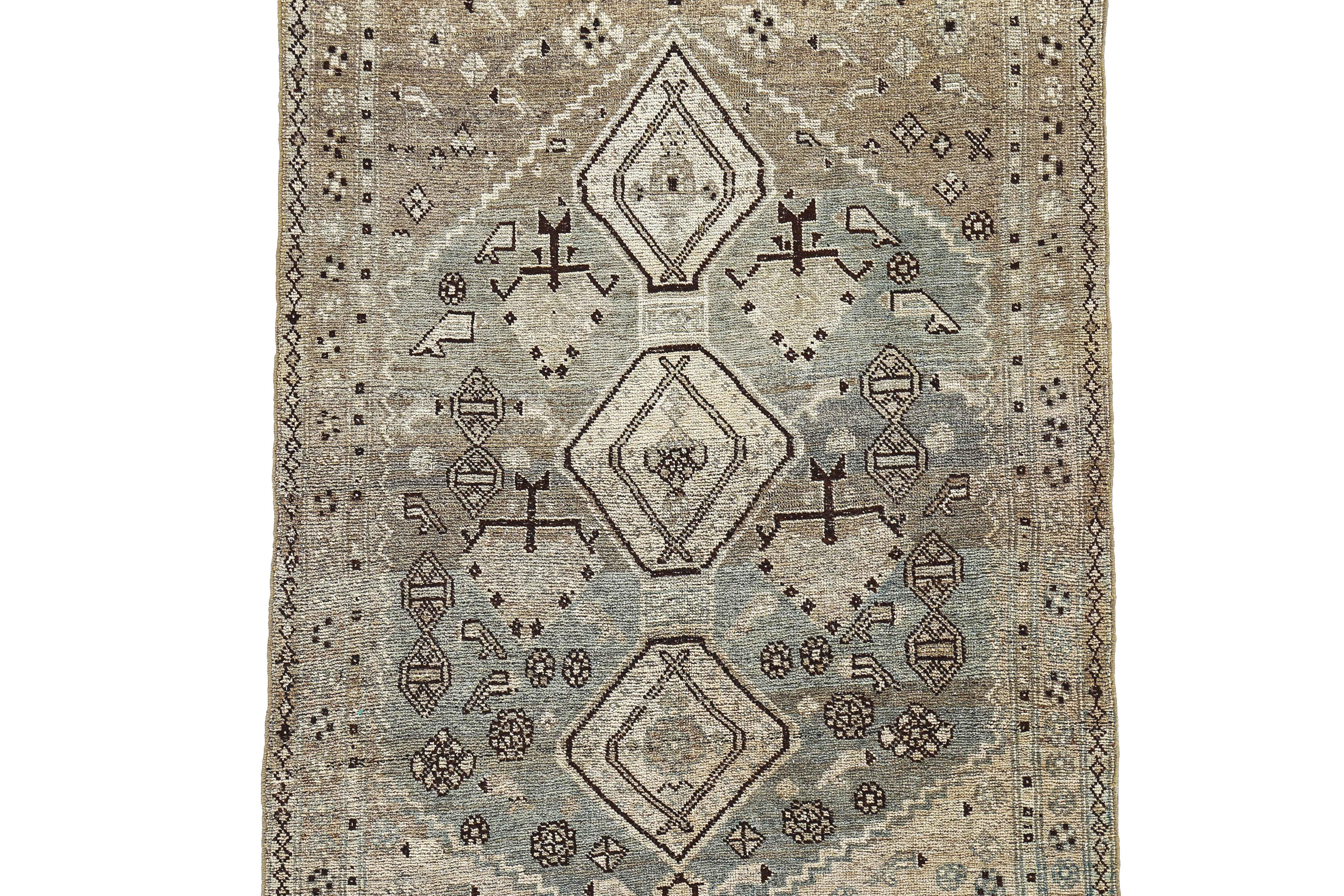 Alfombra Persa Antigua Diseño Bijar Otro en venta