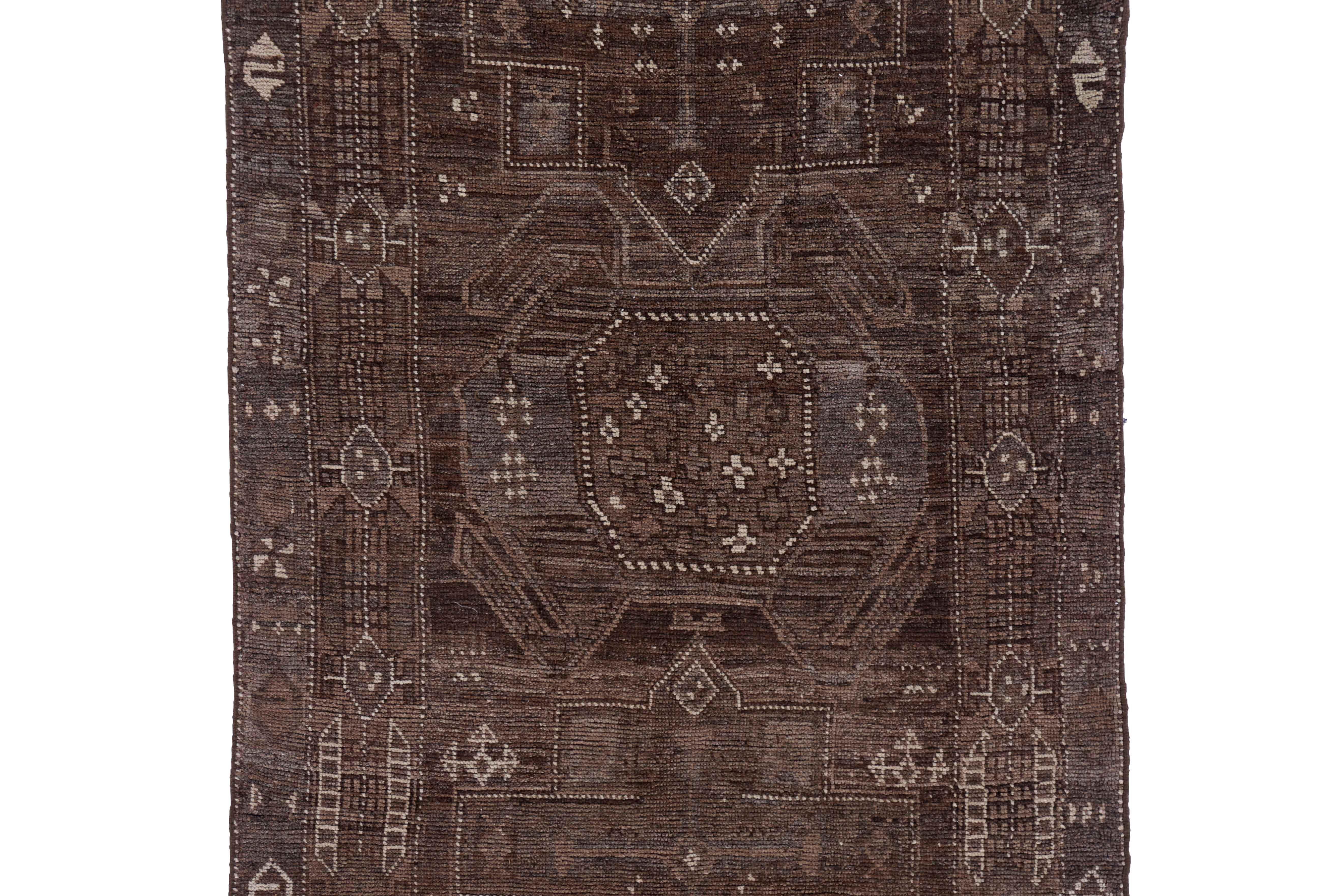 Other Antique Persian Area Rug Bijar Design For Sale