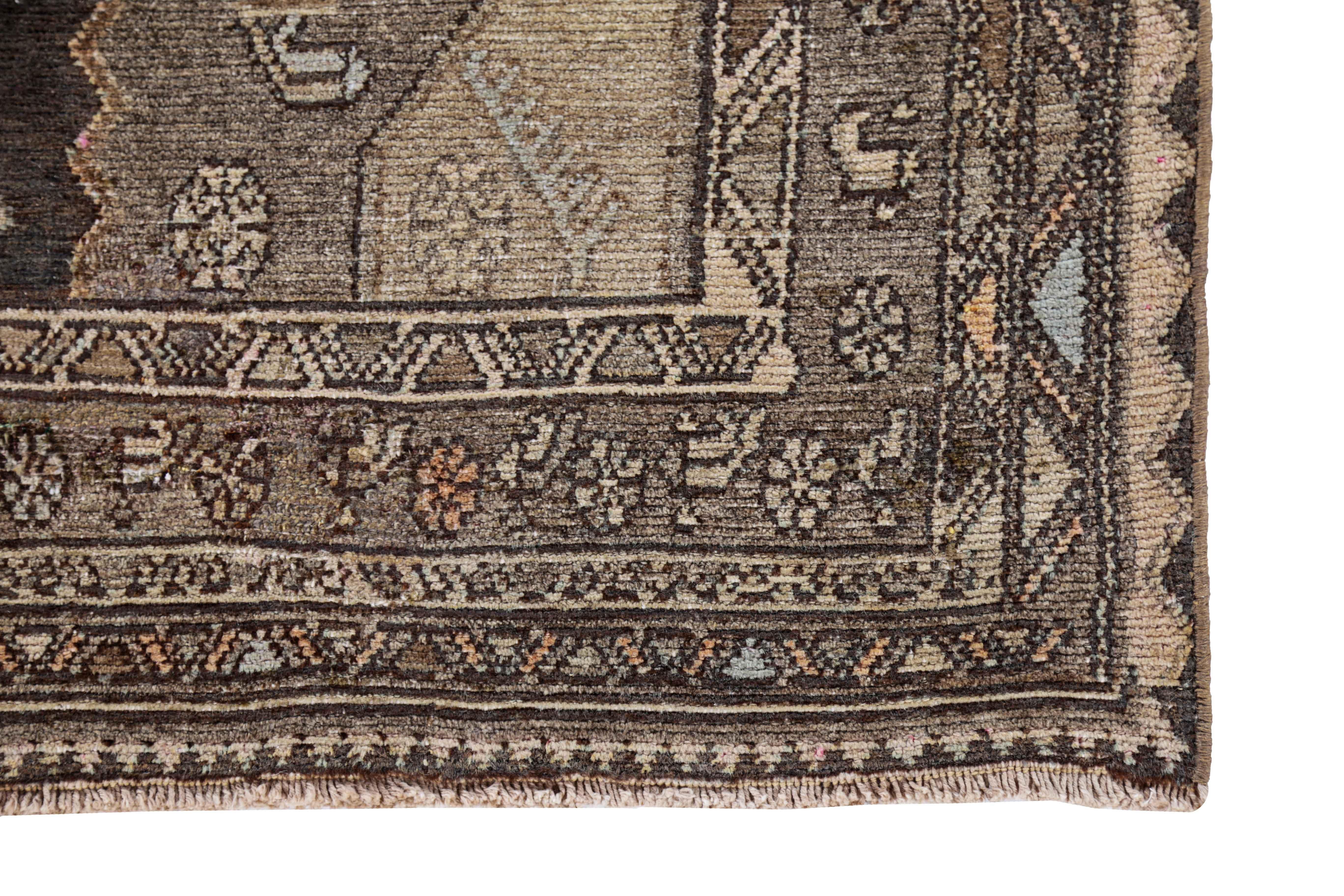 Tissé à la main Tapis persan ancien design Bijar en vente
