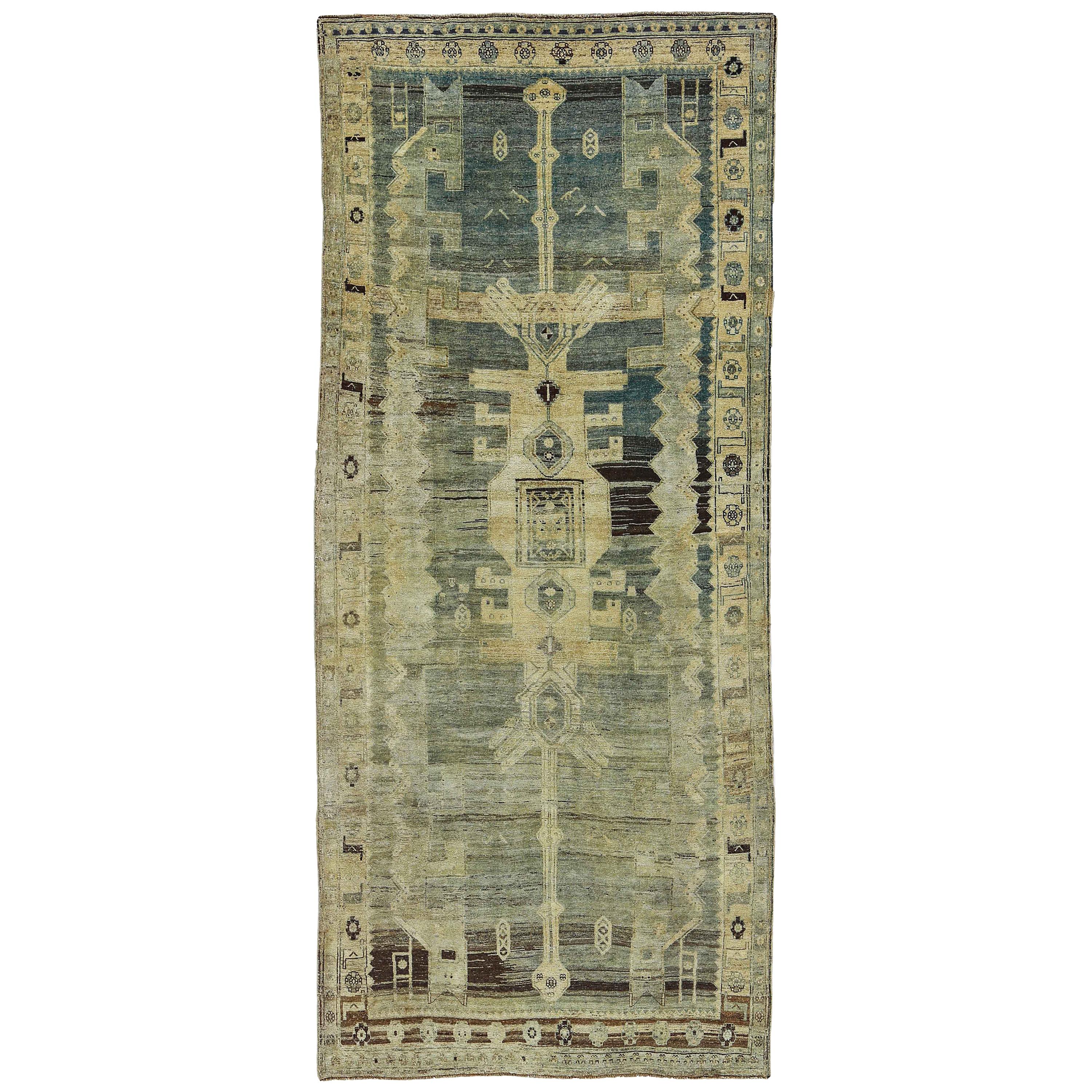 Antique Persian Area Rug Bijar Design