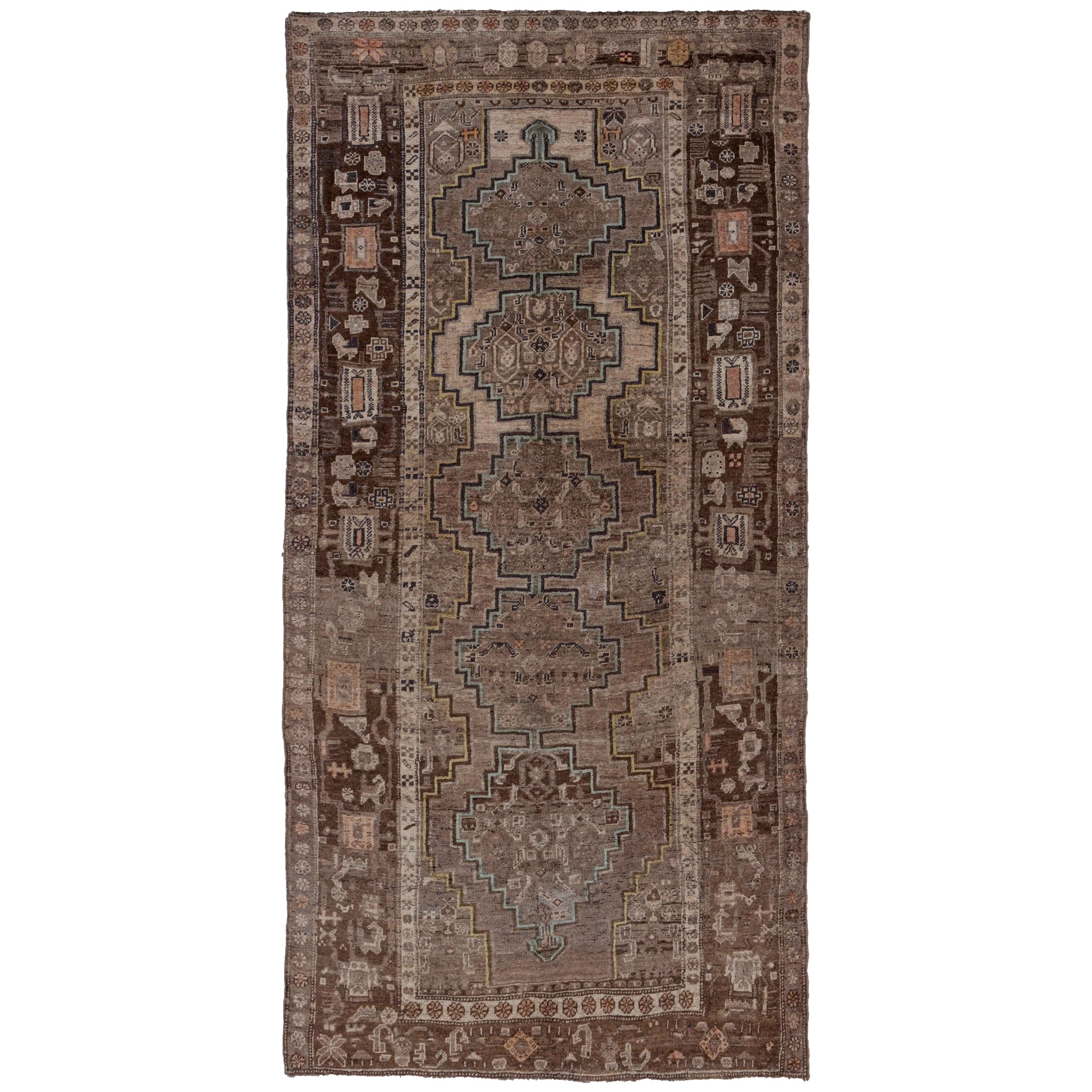 Antique Persian Area Rug Bijar Design For Sale