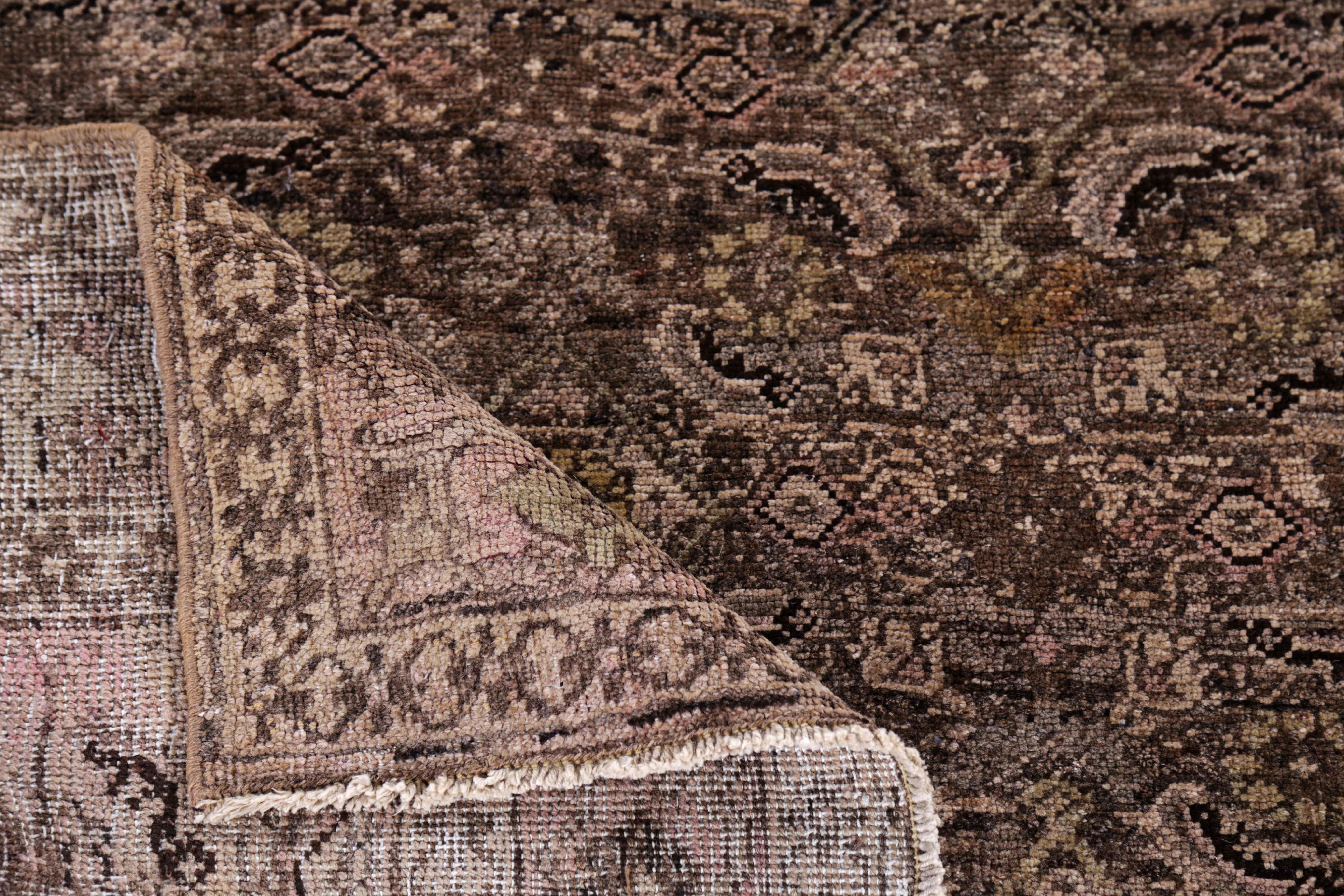 Alfombra Persa Antigua Diseño Bijar siglo XX en venta