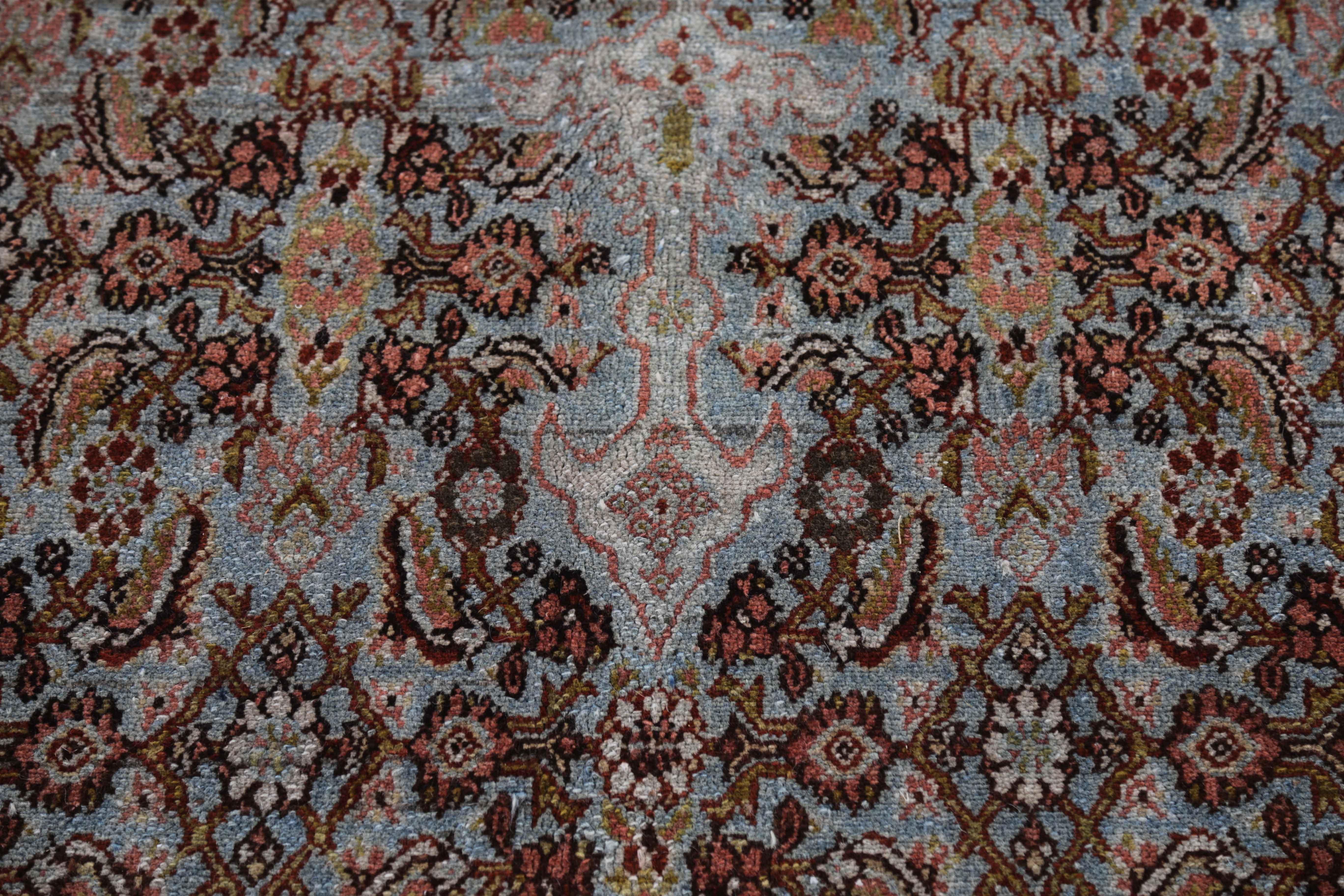 Other Antique Persian Area Rug Bijar Design For Sale