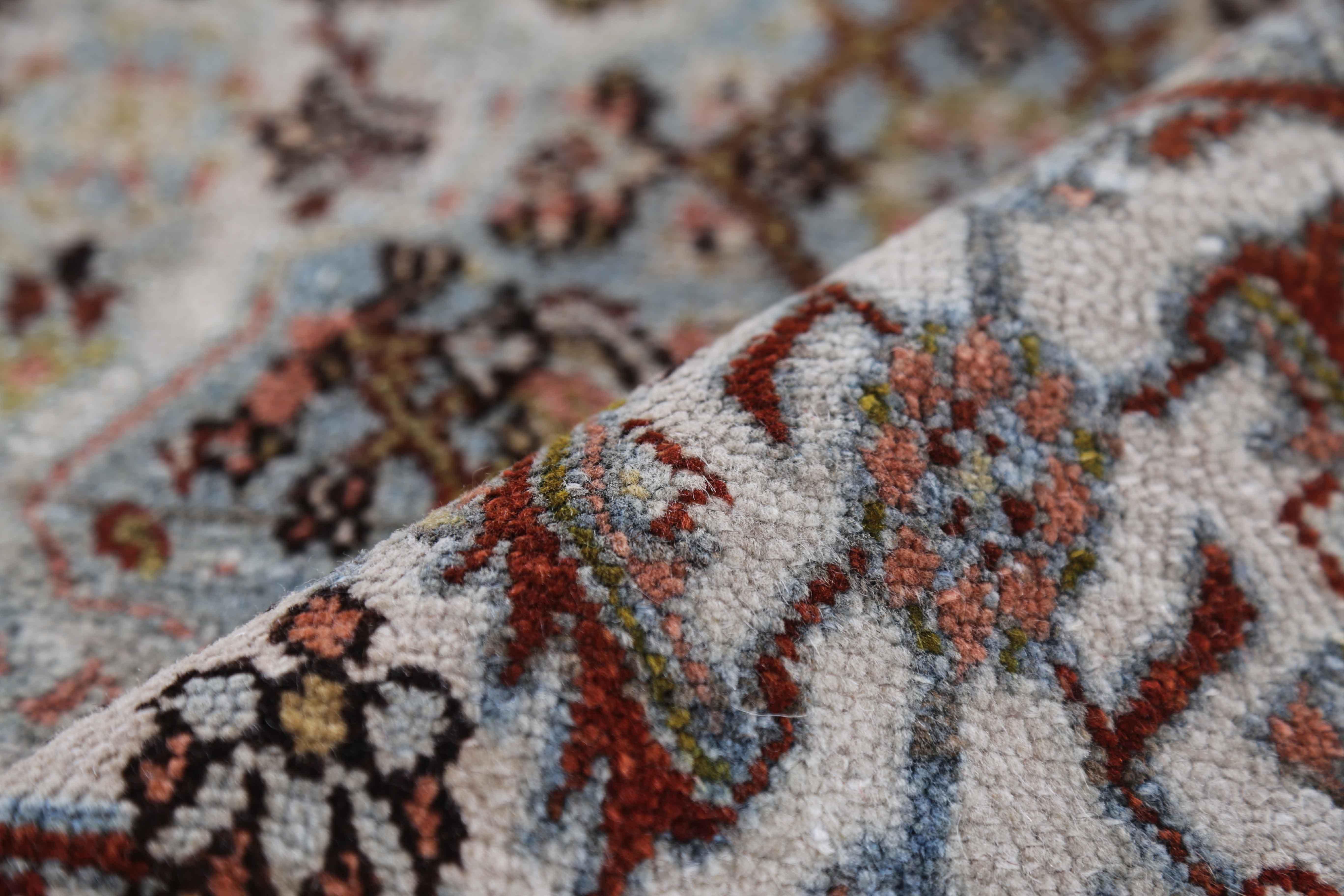 Wool Antique Persian Area Rug Bijar Design For Sale