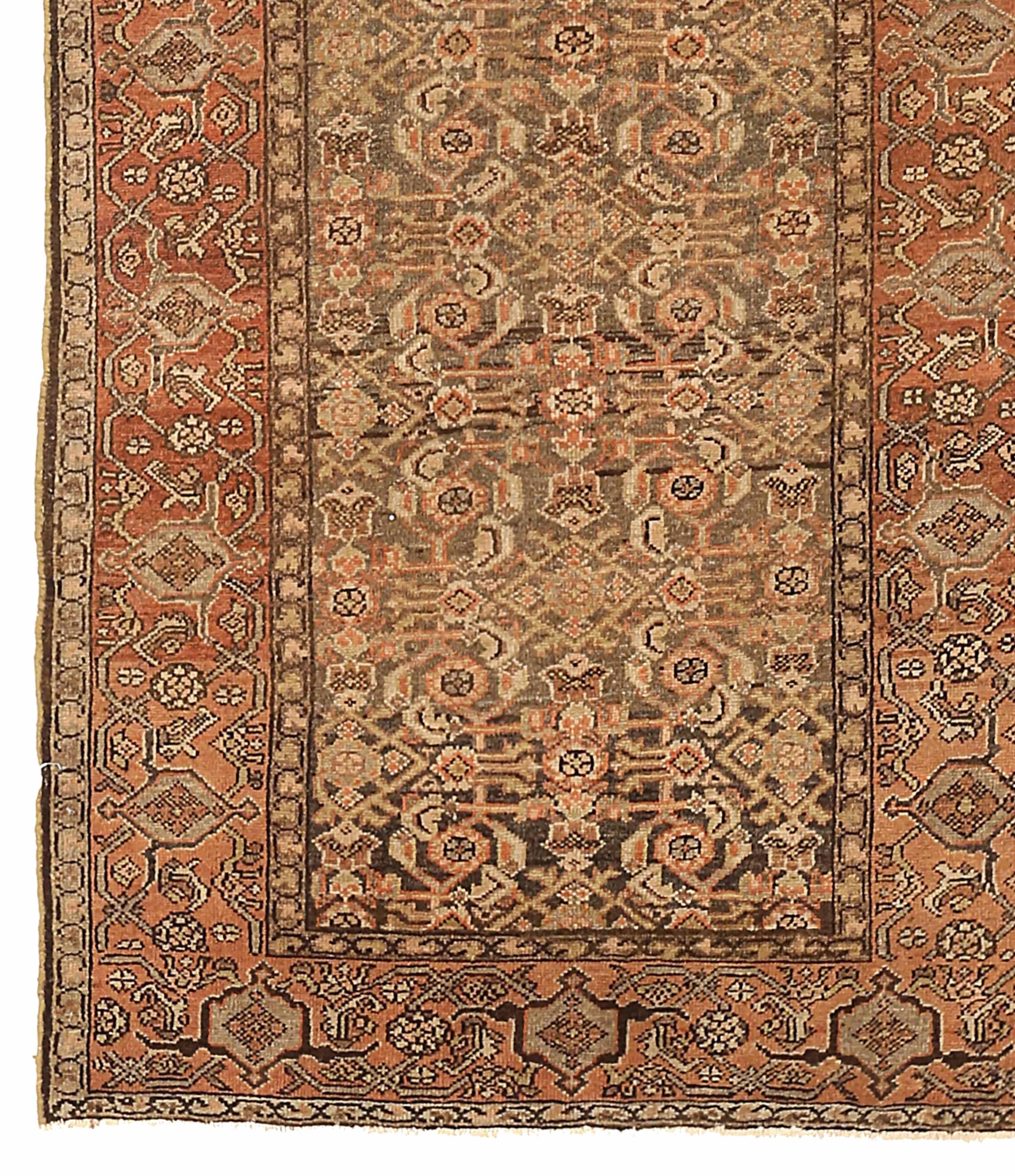 Other Antique Persian Area Rug Borchalo Design For Sale