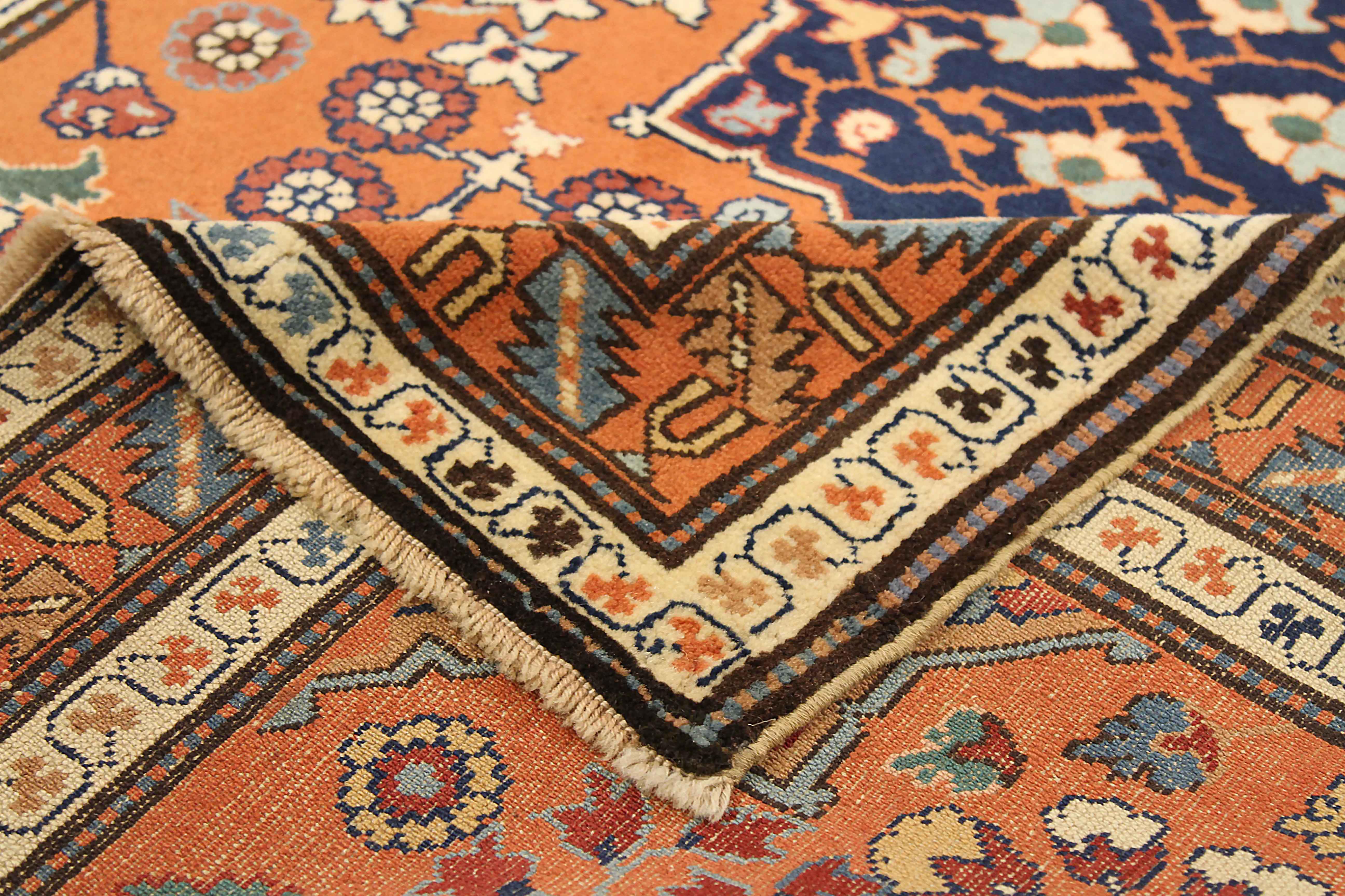 Other Antique Russian Area Rug Darband Design For Sale
