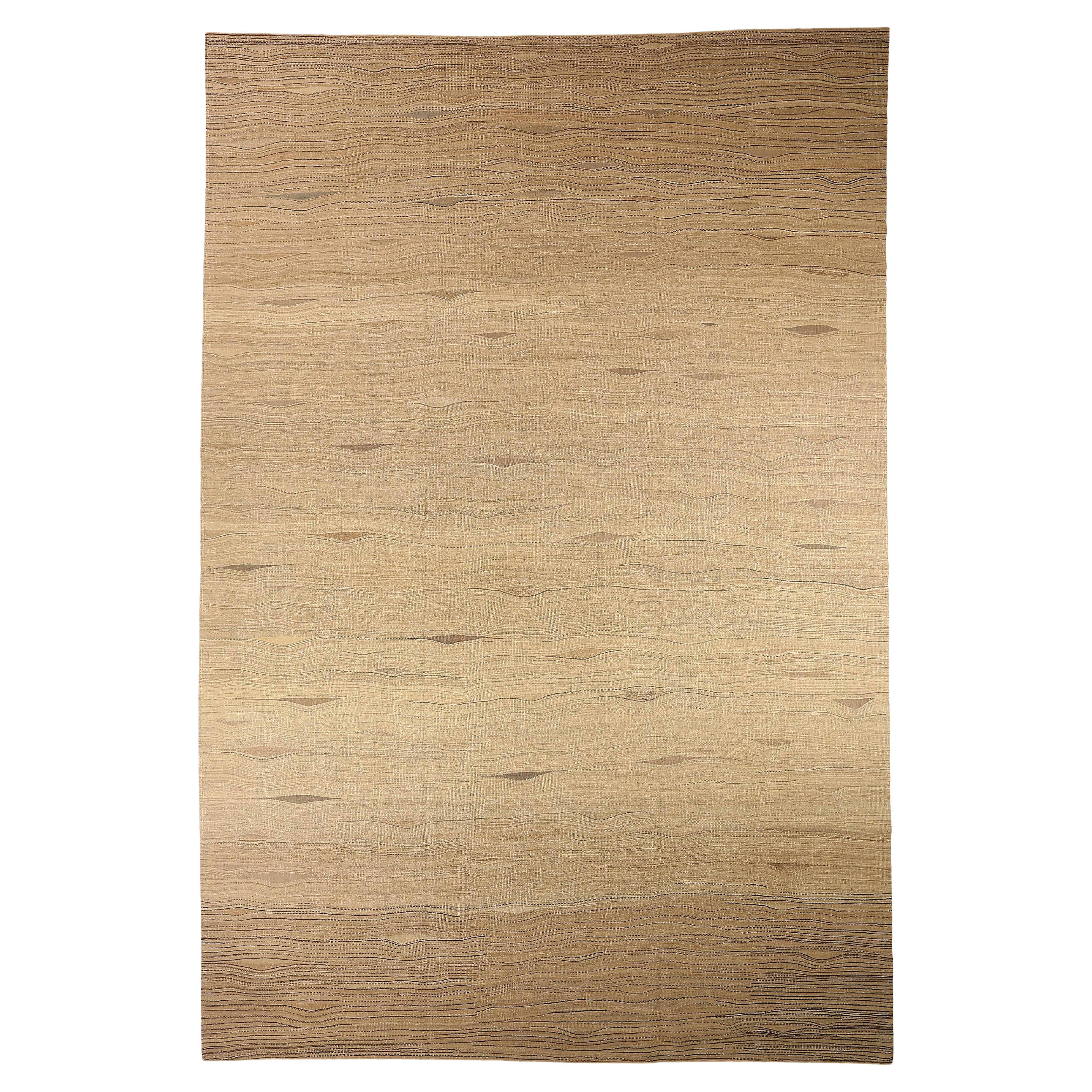 Tapis de sol persan antique Design/One, Taille : 12' x 18' en vente
