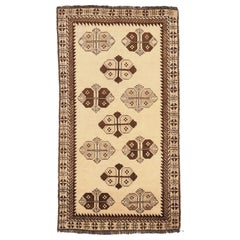 Used Persian Area Rug Gabbeh Design