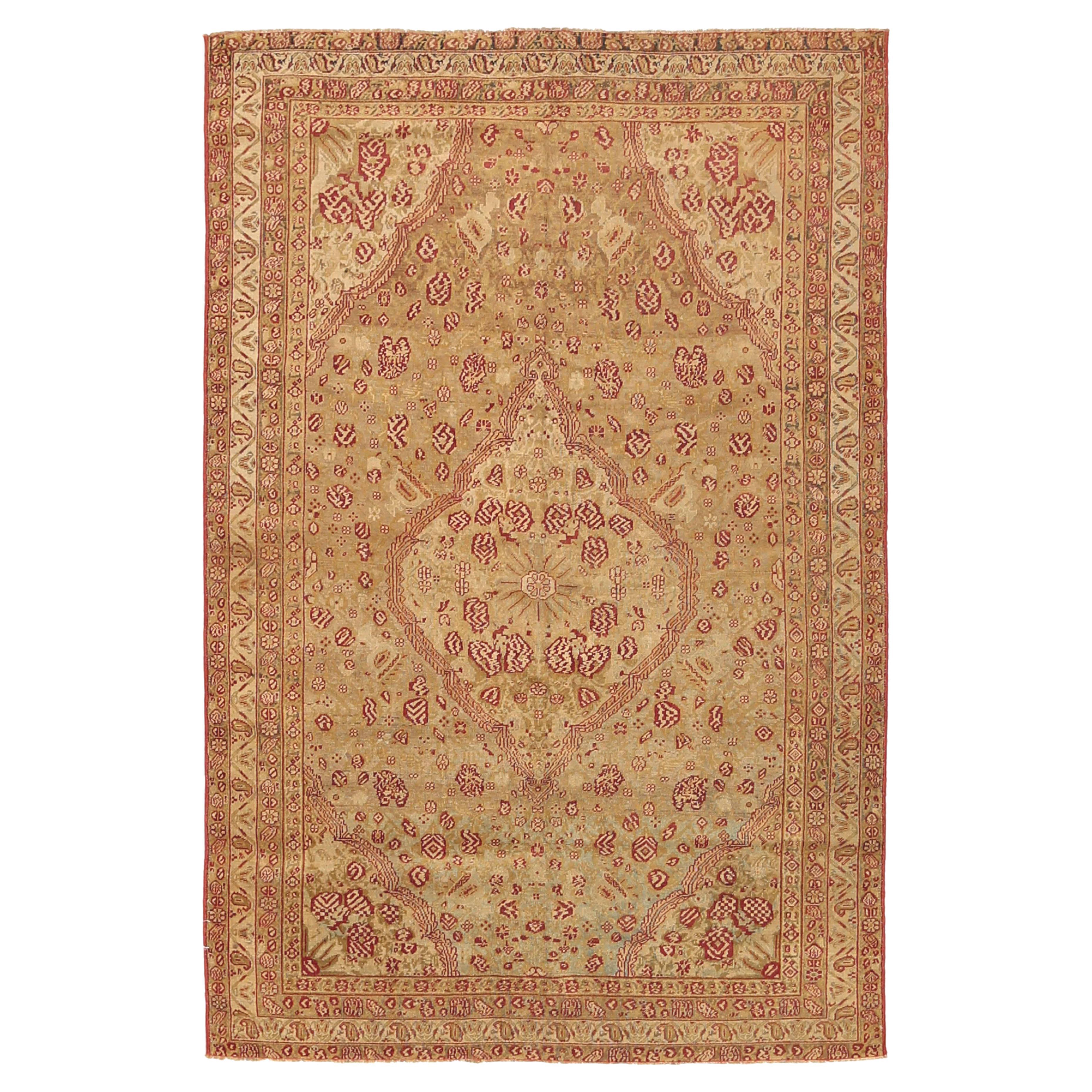 Antique Persian Area Rug Ghatelo Design For Sale