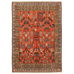 Antiker persischer Teppich im Hamedan-Design