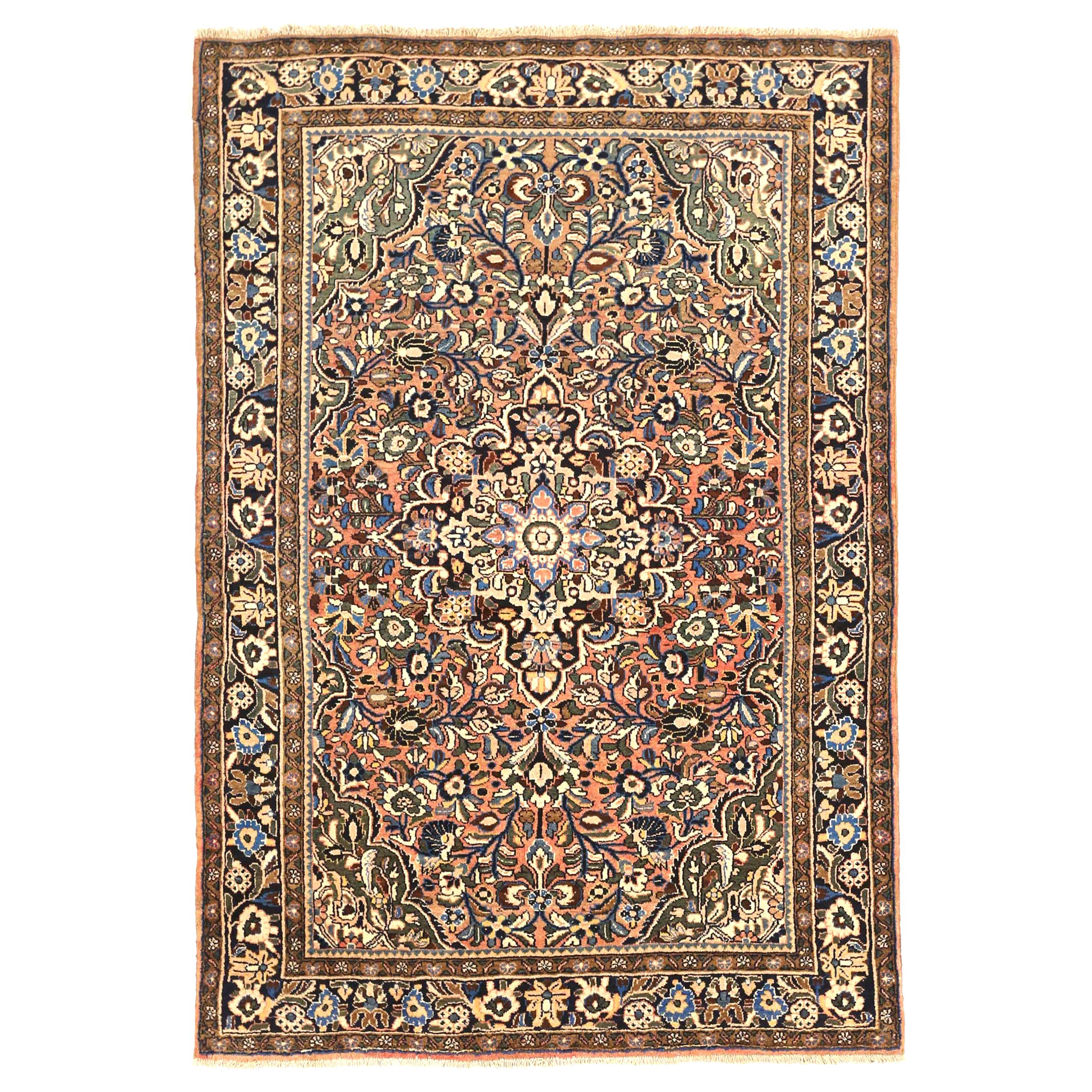 Alfombra Persa Antigua Diseño Hamedan