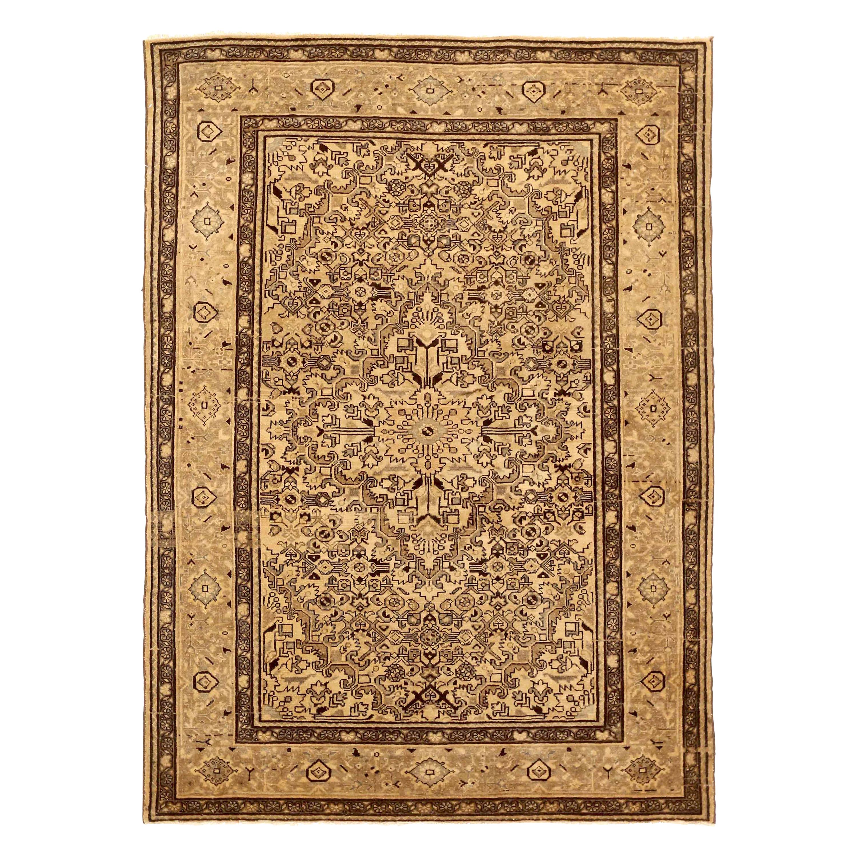 Antique Persian Area Rug Hamedan Design For Sale