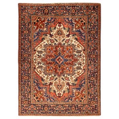 Tapis persan ancien design Heriz